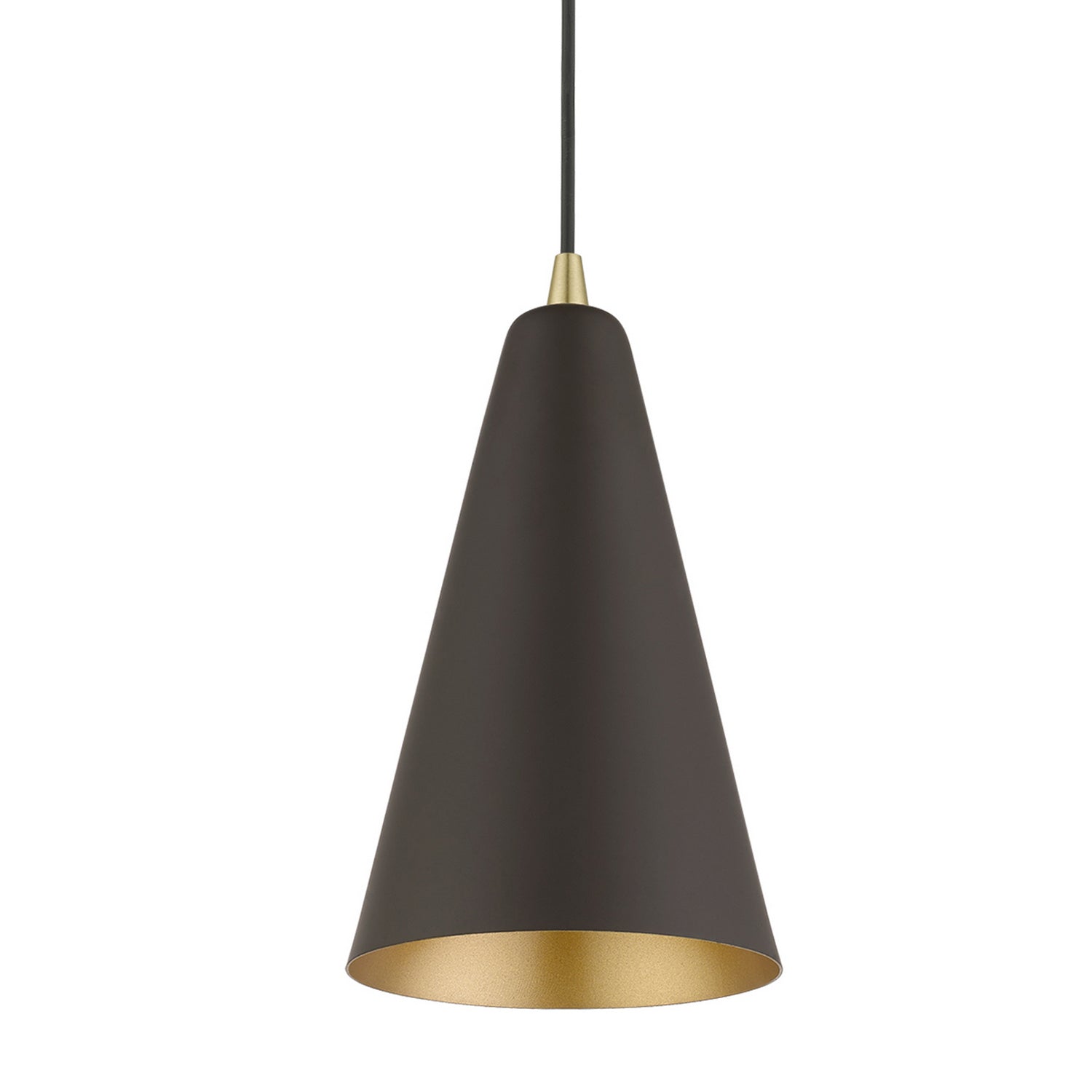 Livex Lighting - 41175-07 - One Light Mini Pendant - Dulce - Bronze w/Antique Brass