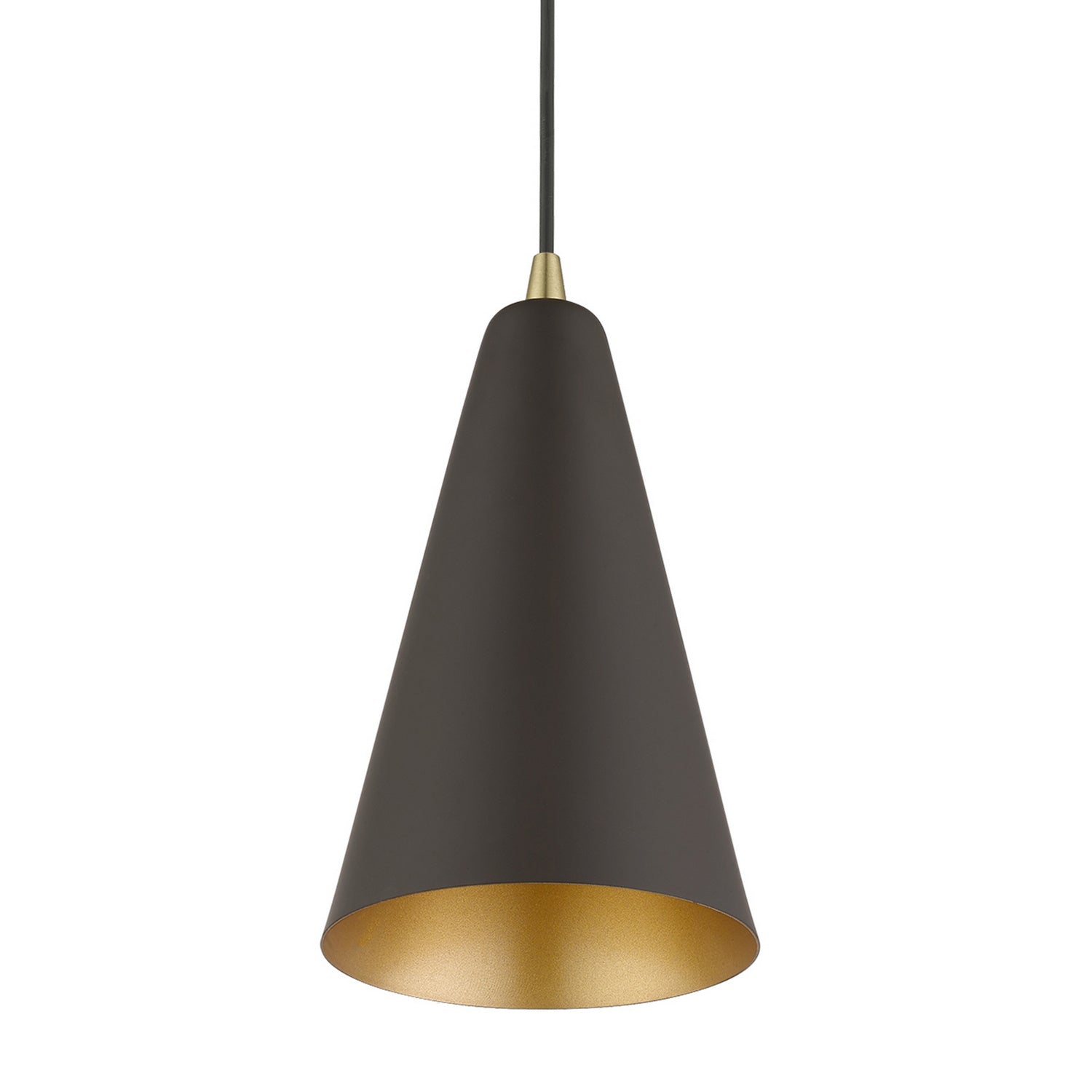 Livex Lighting - 41175-07 - One Light Mini Pendant - Dulce - Bronze w/Antique Brass