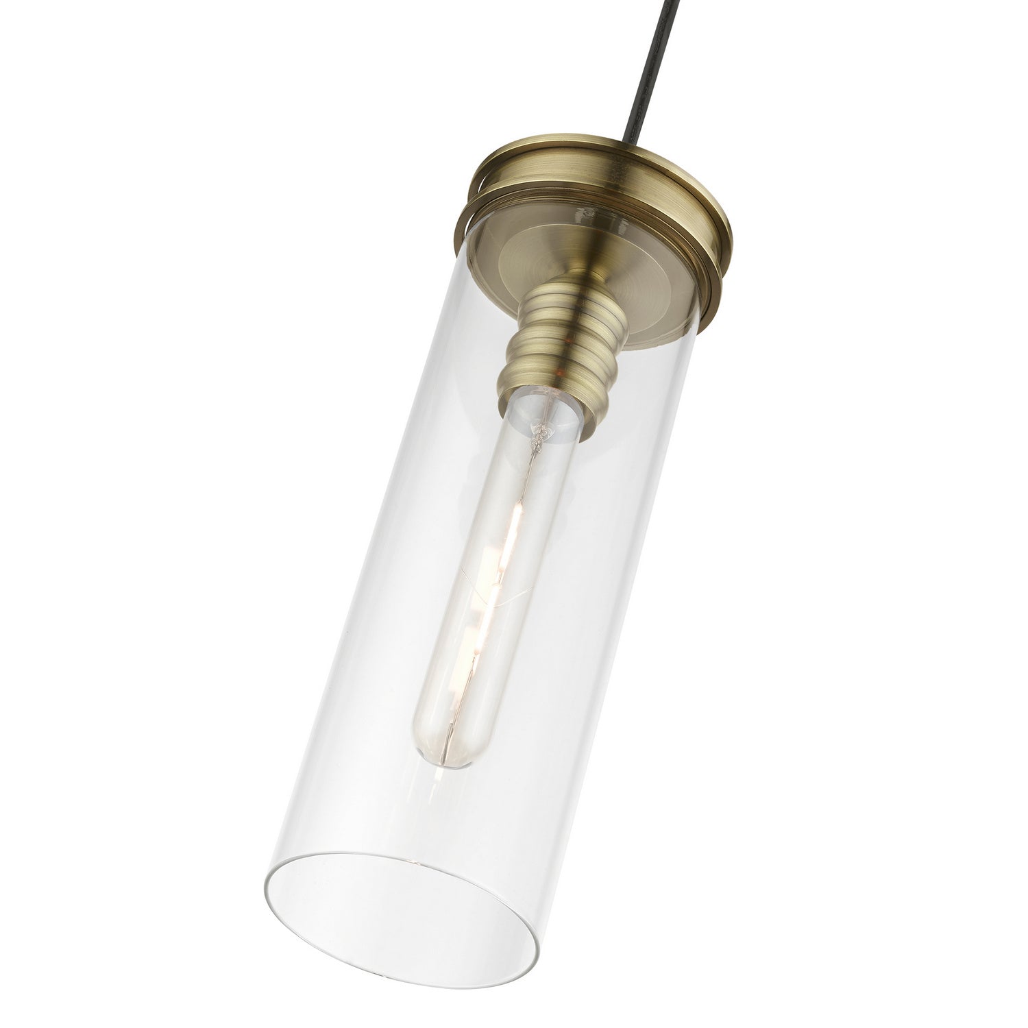 Livex Lighting - 41236-01 - One Light Mini Pendant - Devoe - Antique Brass