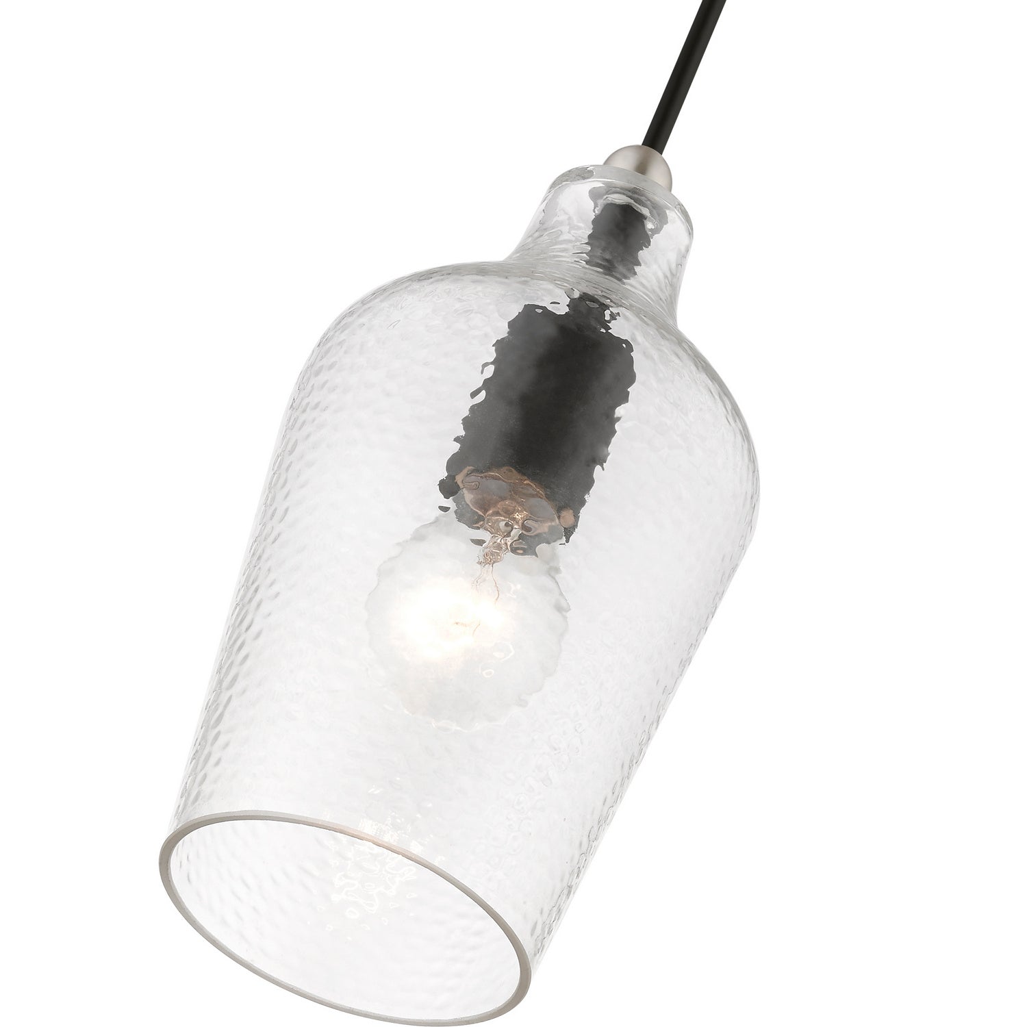 Livex Lighting - 41240-04 - One Light Mini Pendant - Avery - Black w/Brushed Nickel