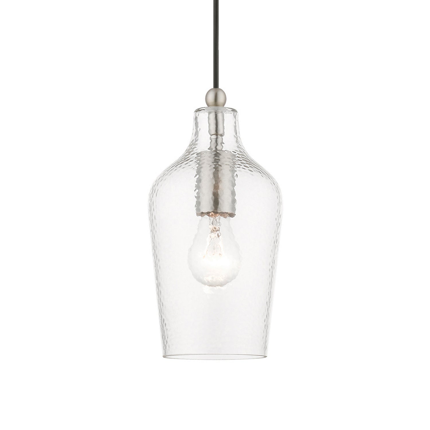 Livex Lighting - 41240-91 - One Light Mini Pendant - Avery - Brushed Nickel