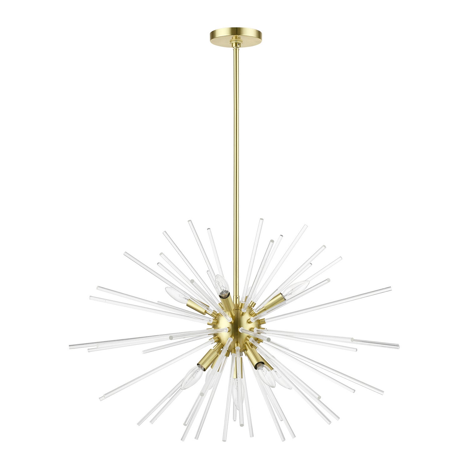 Livex Lighting - 41255-12 - Nine Light Chandelier - Utopia - Satin Brass
