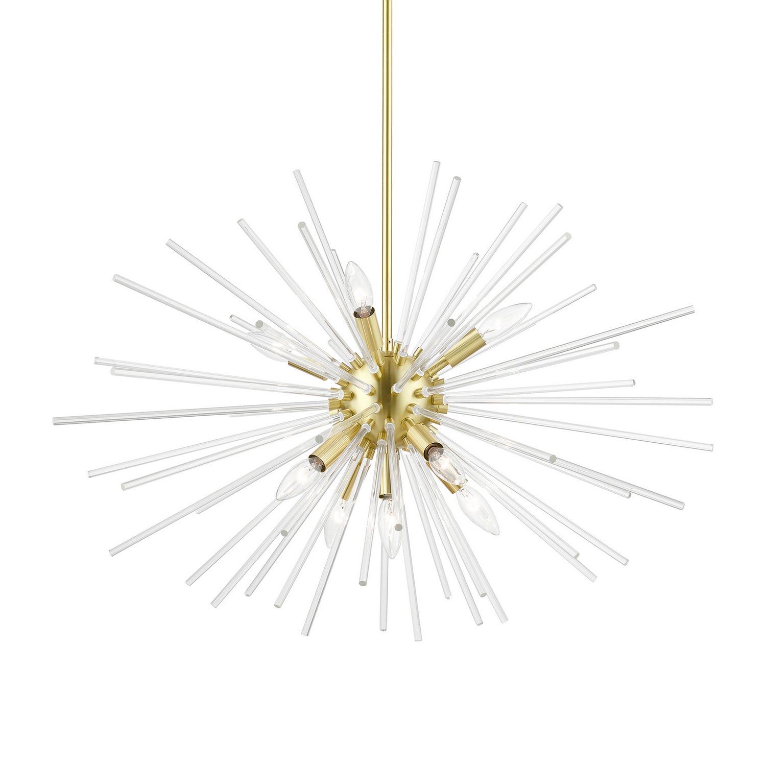 Livex Lighting - 41255-12 - Nine Light Chandelier - Utopia - Satin Brass