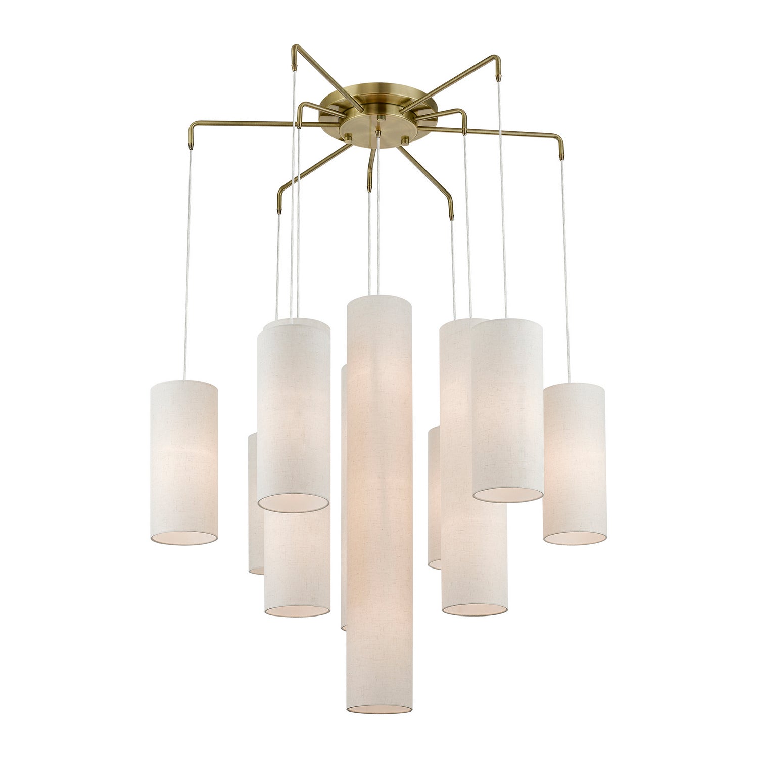 Livex Lighting - 42657-01 - 15 Light Foyer Chandelier - Strathmore - Antique Brass