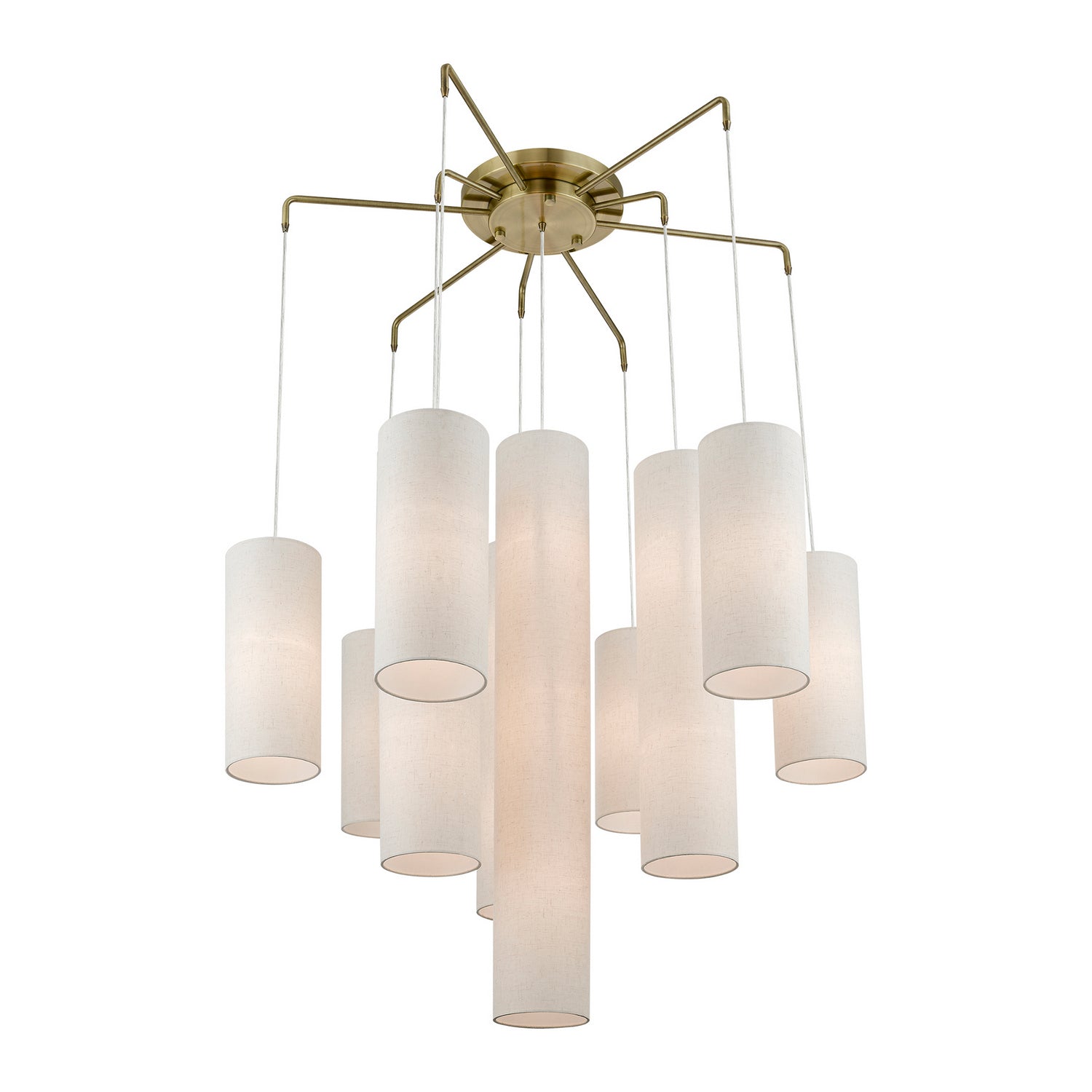Livex Lighting - 42657-01 - 15 Light Foyer Chandelier - Strathmore - Antique Brass