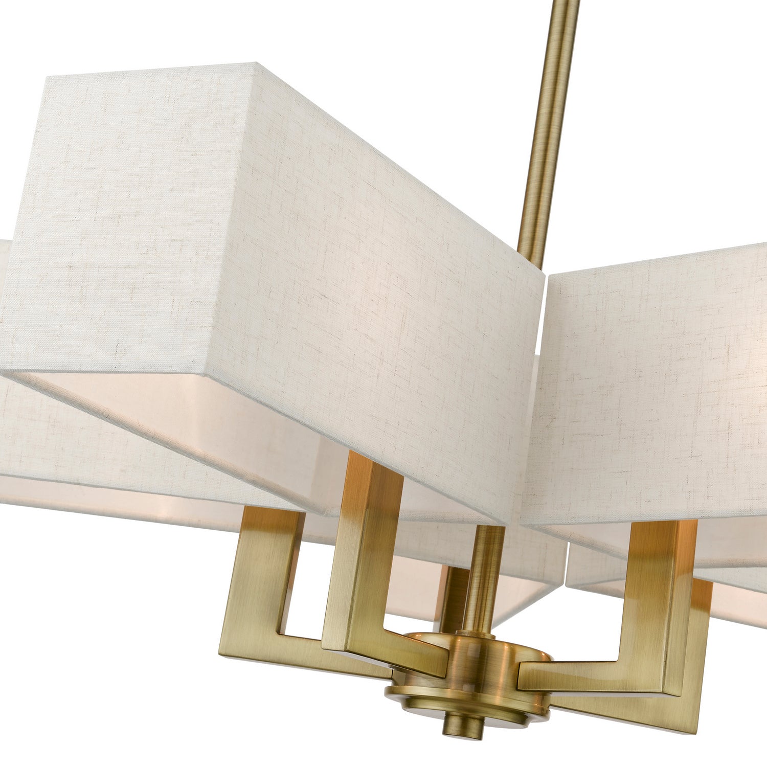 Livex Lighting - 42665-01 - Five Light Chandelier - Rubix - Antique Brass