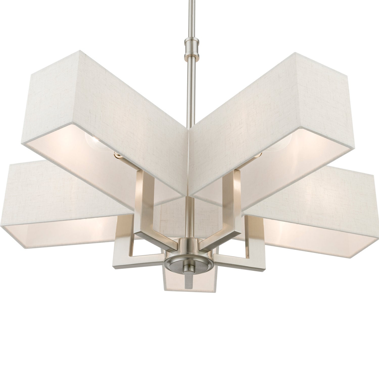 Livex Lighting - 42665-91 - Five Light Chandelier - Rubix - Brushed Nickel