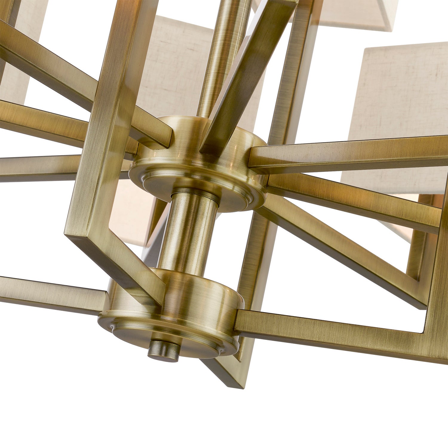 Livex Lighting - 42669-01 - 12 Light Foyer Chandelier - Rubix - Antique Brass
