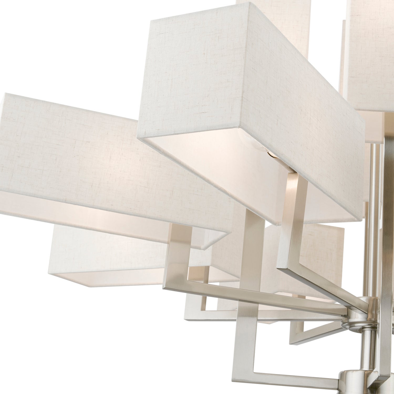 Livex Lighting - 42669-91 - 12 Light Foyer Chandelier - Rubix - Brushed Nickel