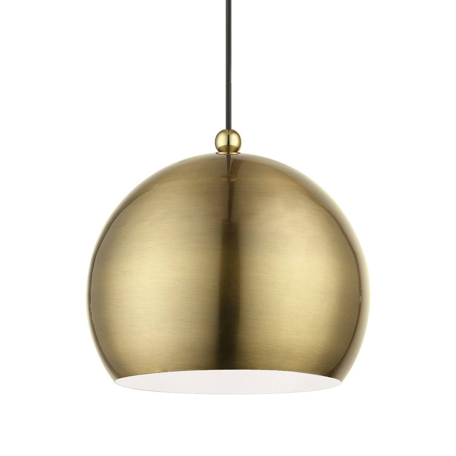 Livex Lighting - 45482-01 - One Light Pendant - Stockton - Antique Brass w/Polished Brass