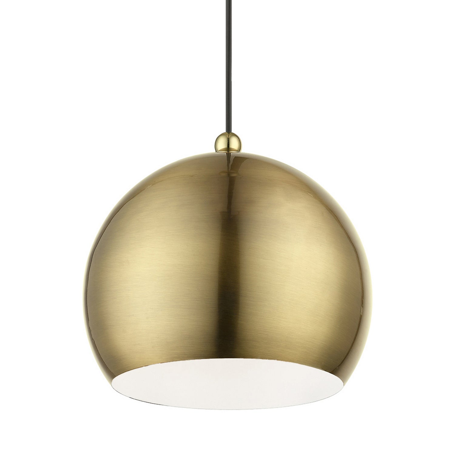 Livex Lighting - 45482-01 - One Light Pendant - Stockton - Antique Brass w/Polished Brass