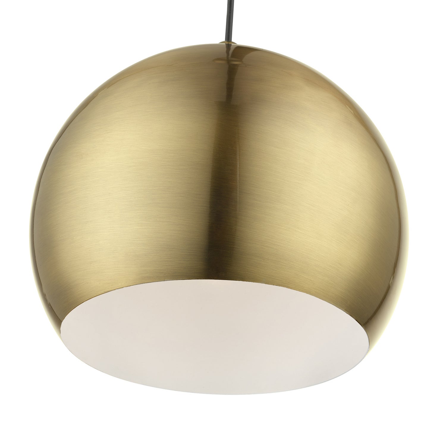 Livex Lighting - 45482-01 - One Light Pendant - Stockton - Antique Brass w/Polished Brass
