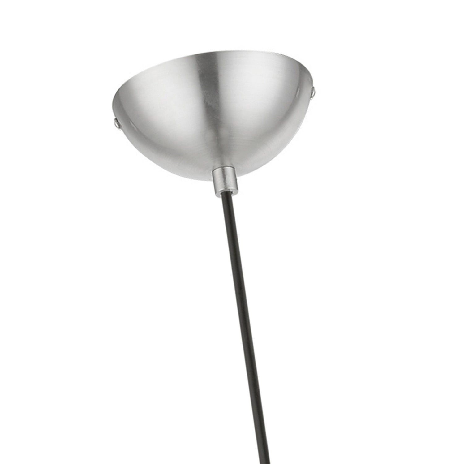 Livex Lighting - 45482-91 - One Light Pendant - Stockton - Brushed Nickel w/Polished Chrome