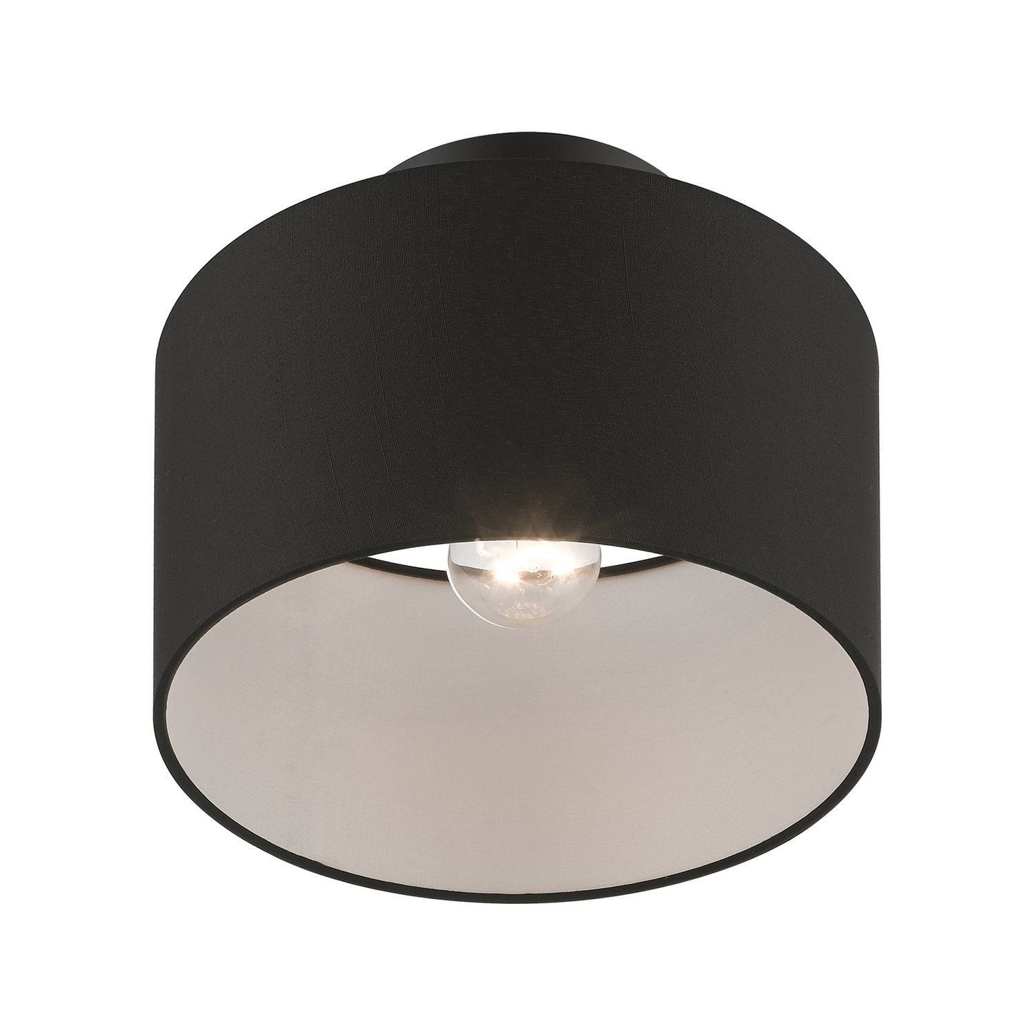 Livex Lighting - 45662-04 - One Light Semi-Flush Mount - Bainbridge - Black