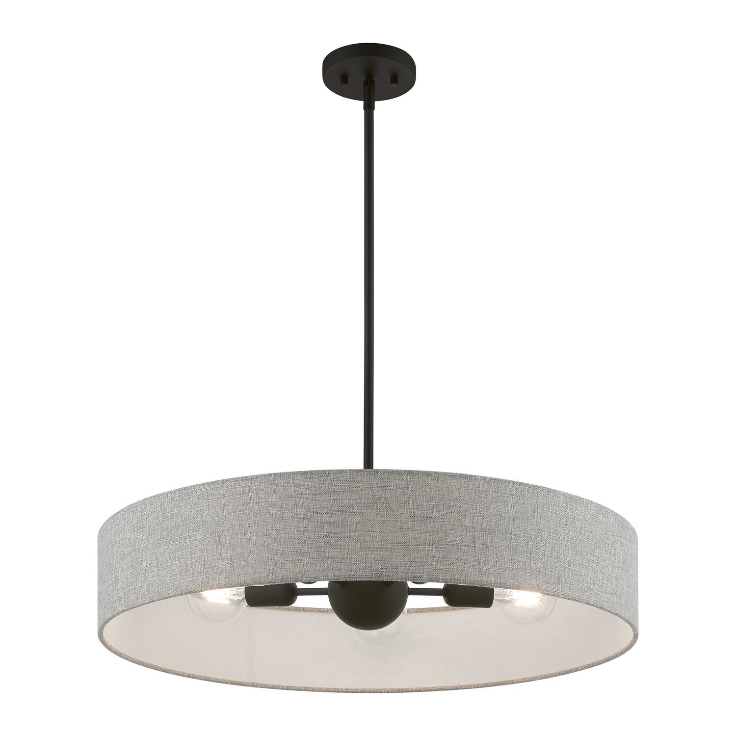 Livex Lighting - 46145-04 - Five Light Pendant - Elmhurst - Black
