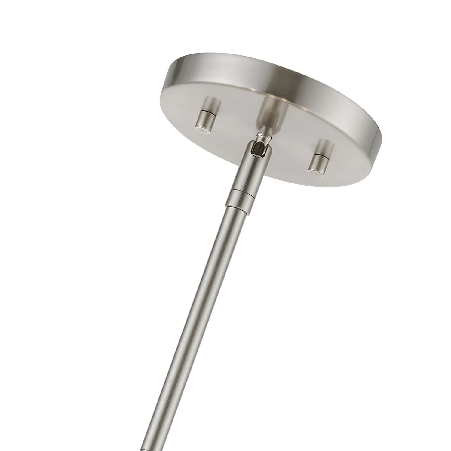 Livex Lighting - 46145-91 - Five Light Pendant - Elmhurst - Brushed Nickel w/Shiny White