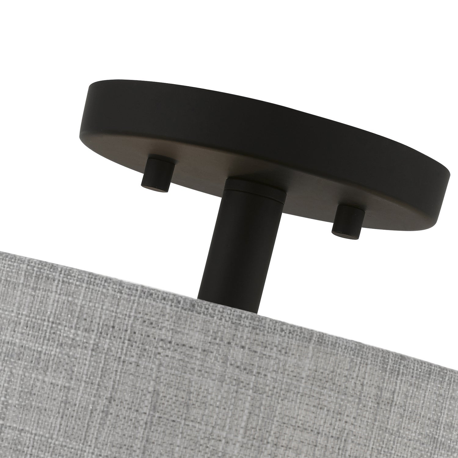 Livex Lighting - 46147-04 - Four Light Semi-Flush Mount - Elmhurst - Black