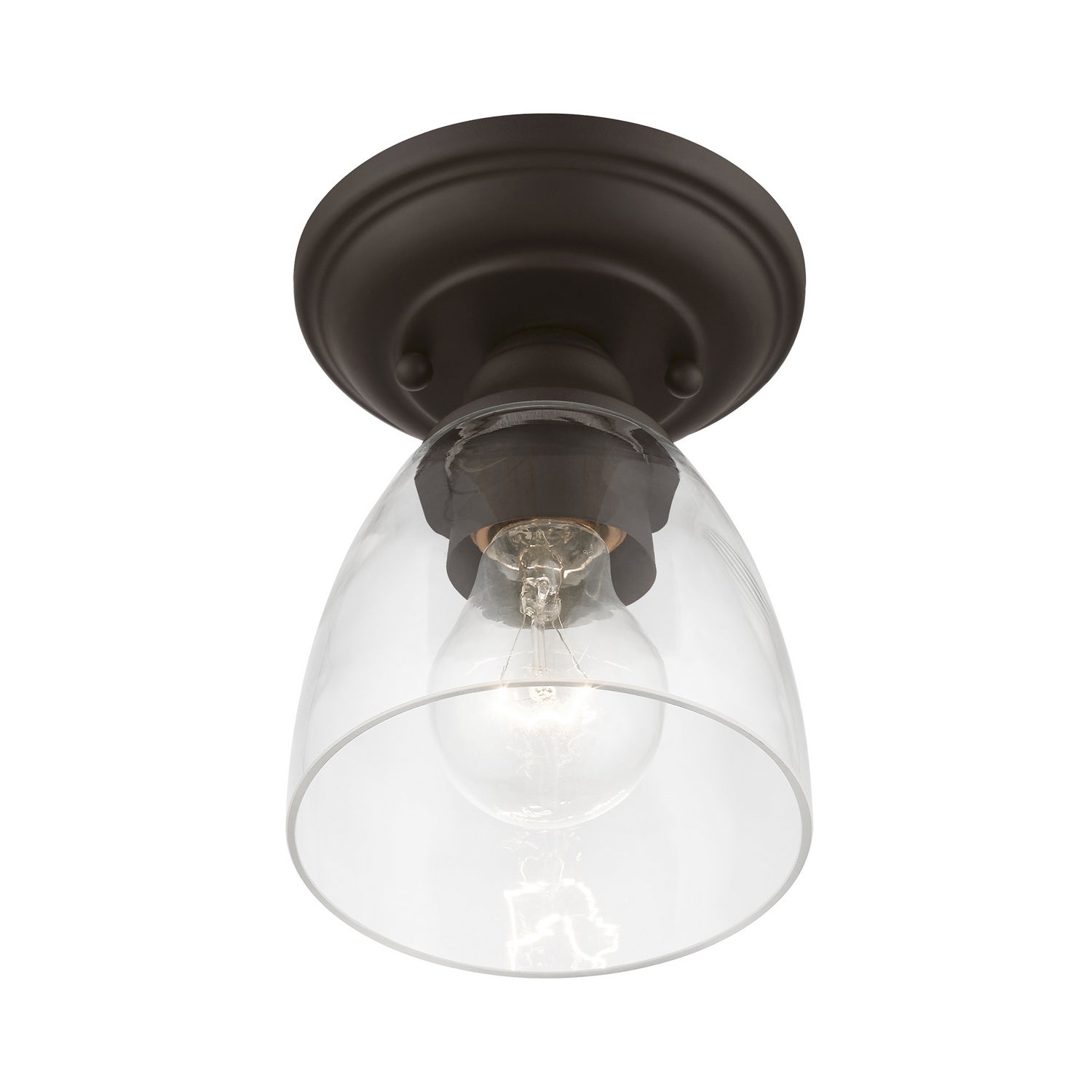 Livex Lighting - 46331-07 - One Light Semi-Flush Mount - Montgomery - Bronze