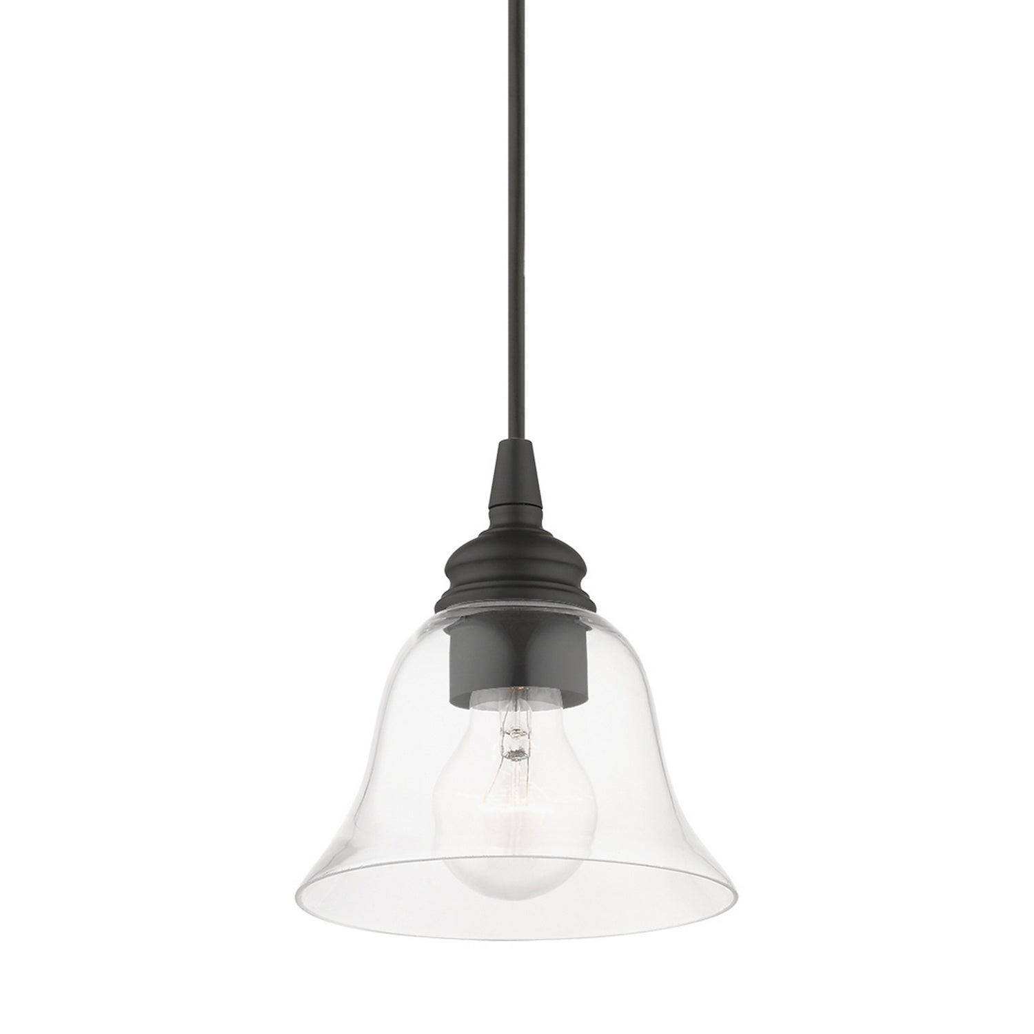 Livex Lighting - 46480-04 - One Light Pendant - Moreland - Black