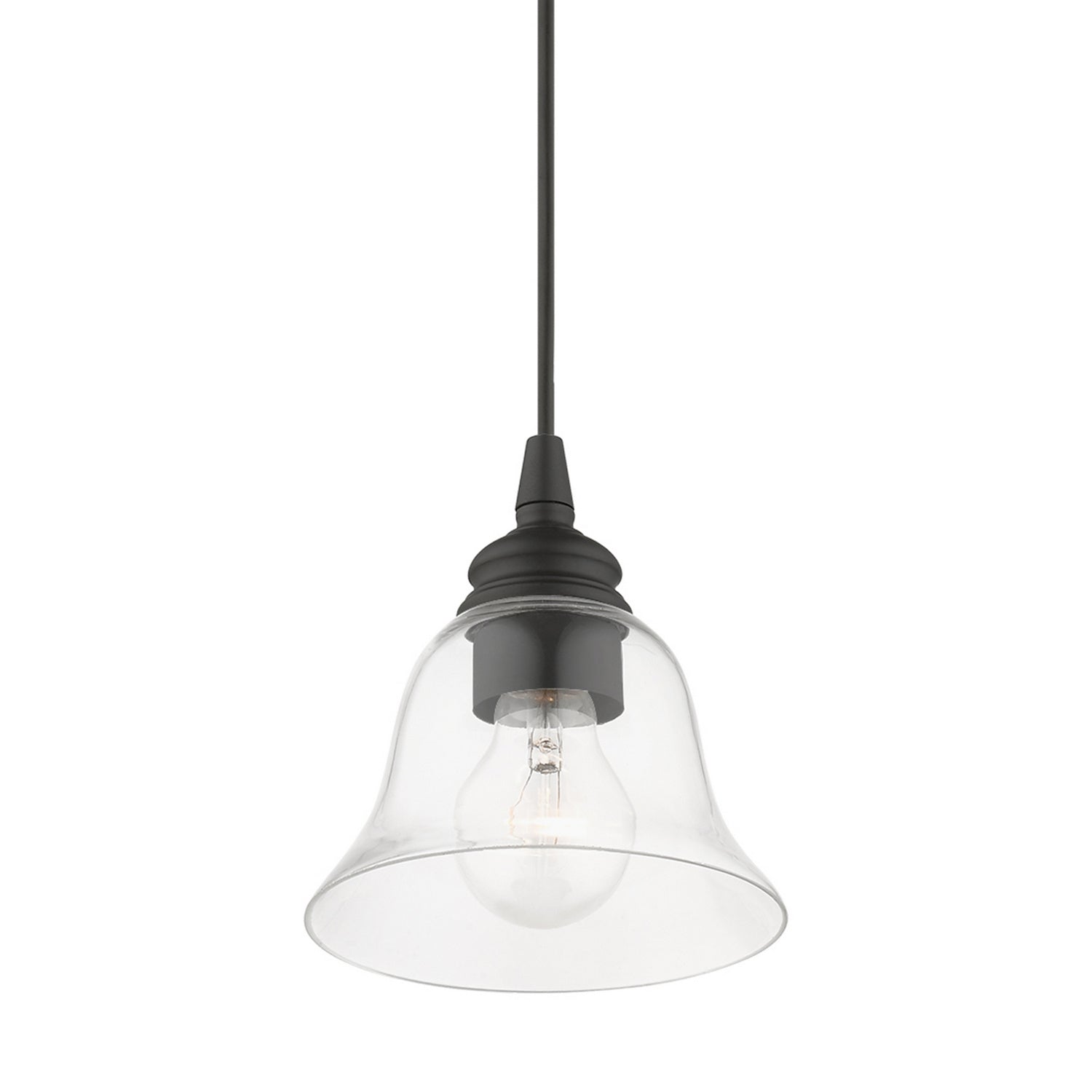 Livex Lighting - 46480-04 - One Light Pendant - Moreland - Black