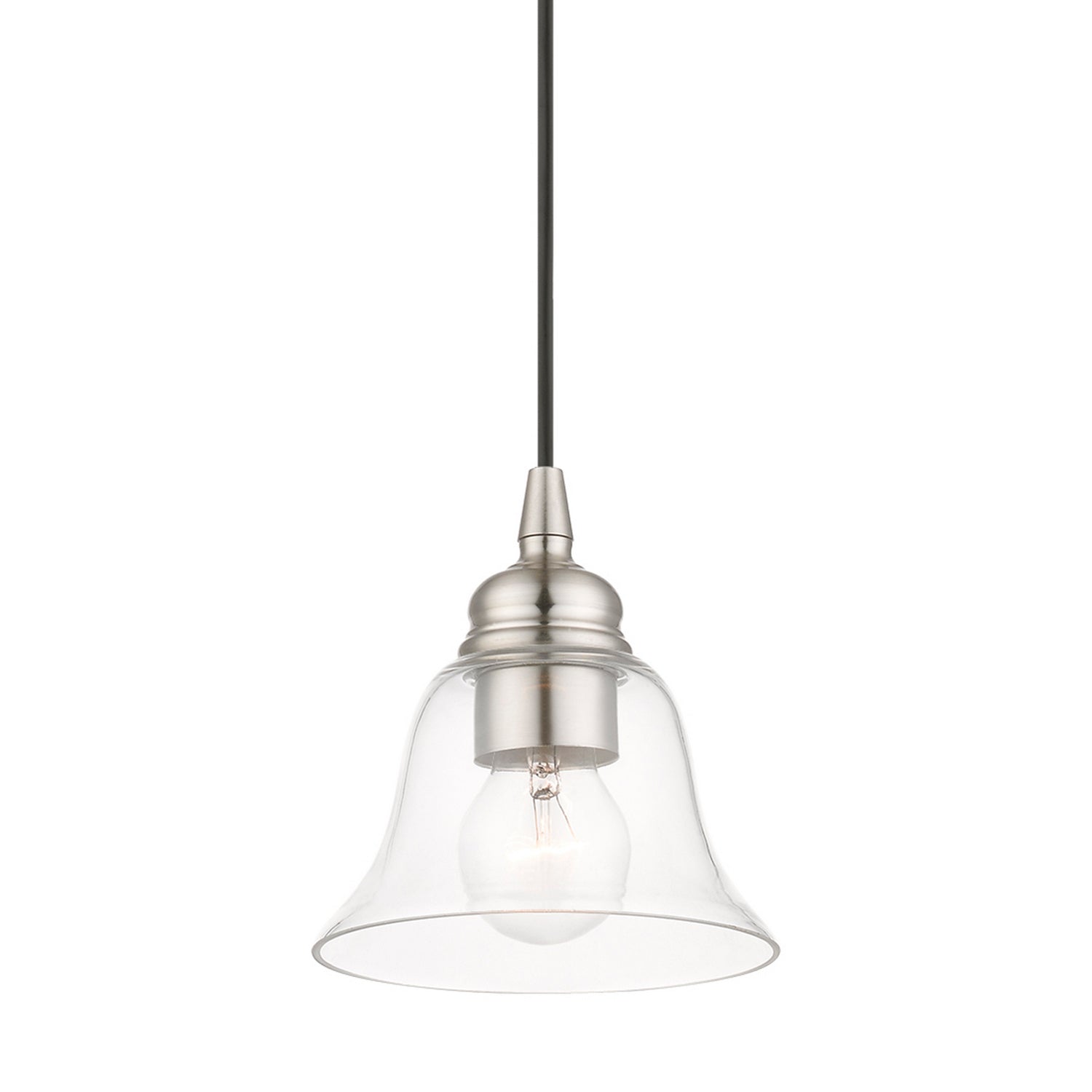 Livex Lighting - 46480-91 - One Light Pendant - Moreland - Brushed Nickel