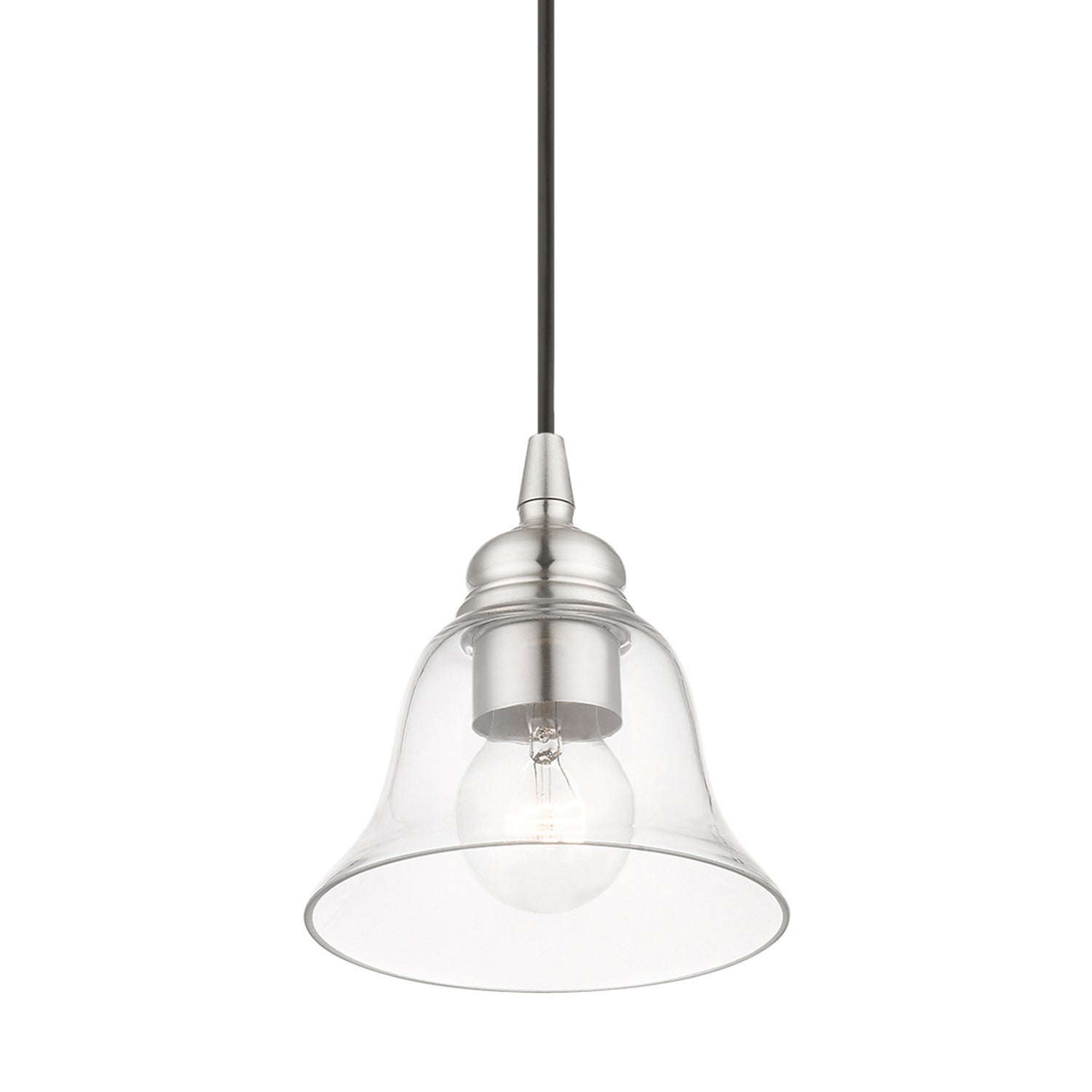 Livex Lighting - 46480-91 - One Light Pendant - Moreland - Brushed Nickel