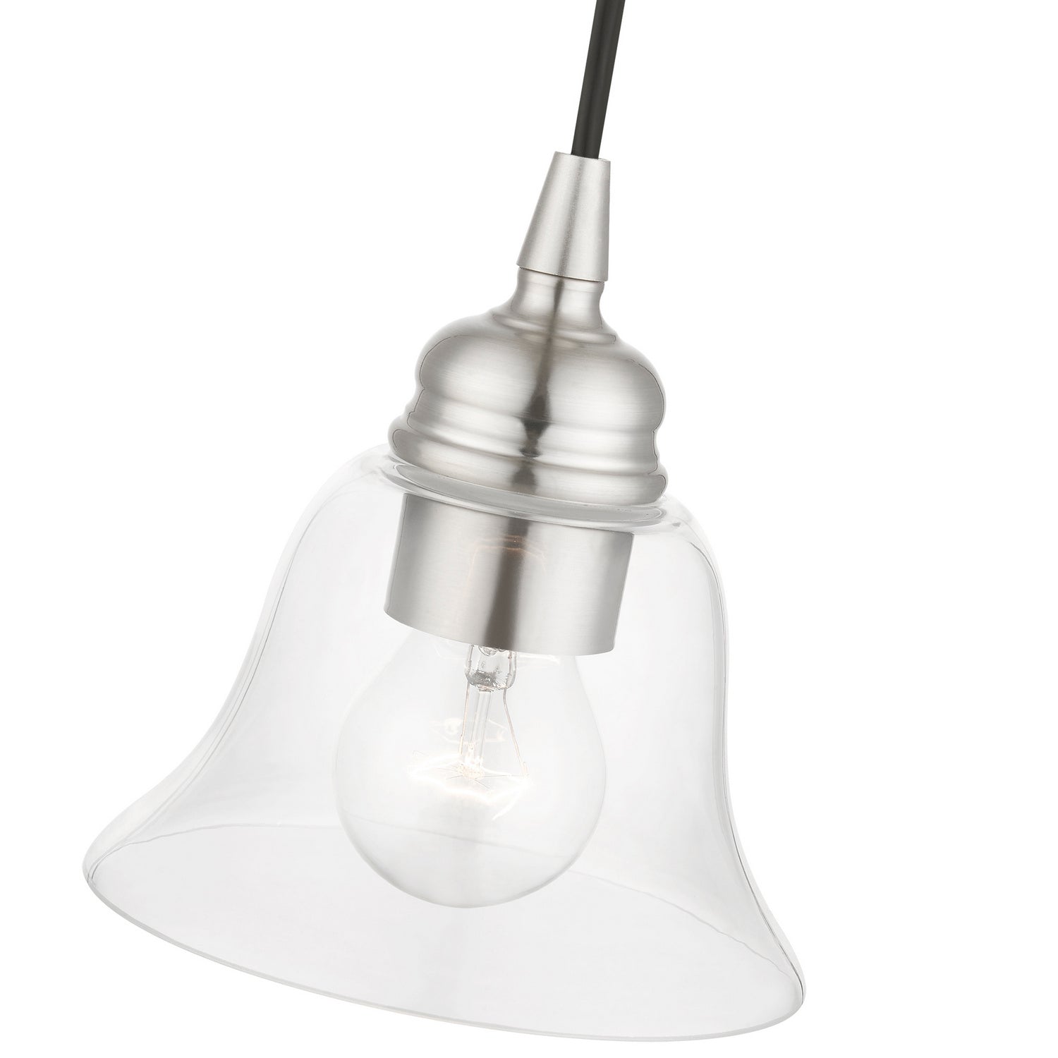 Livex Lighting - 46480-91 - One Light Pendant - Moreland - Brushed Nickel