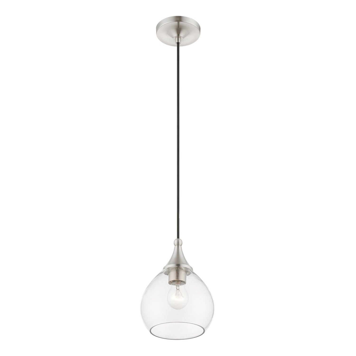 Livex Lighting - 46501-91 - One Light Mini Pendant - Catania - Brushed Nickel