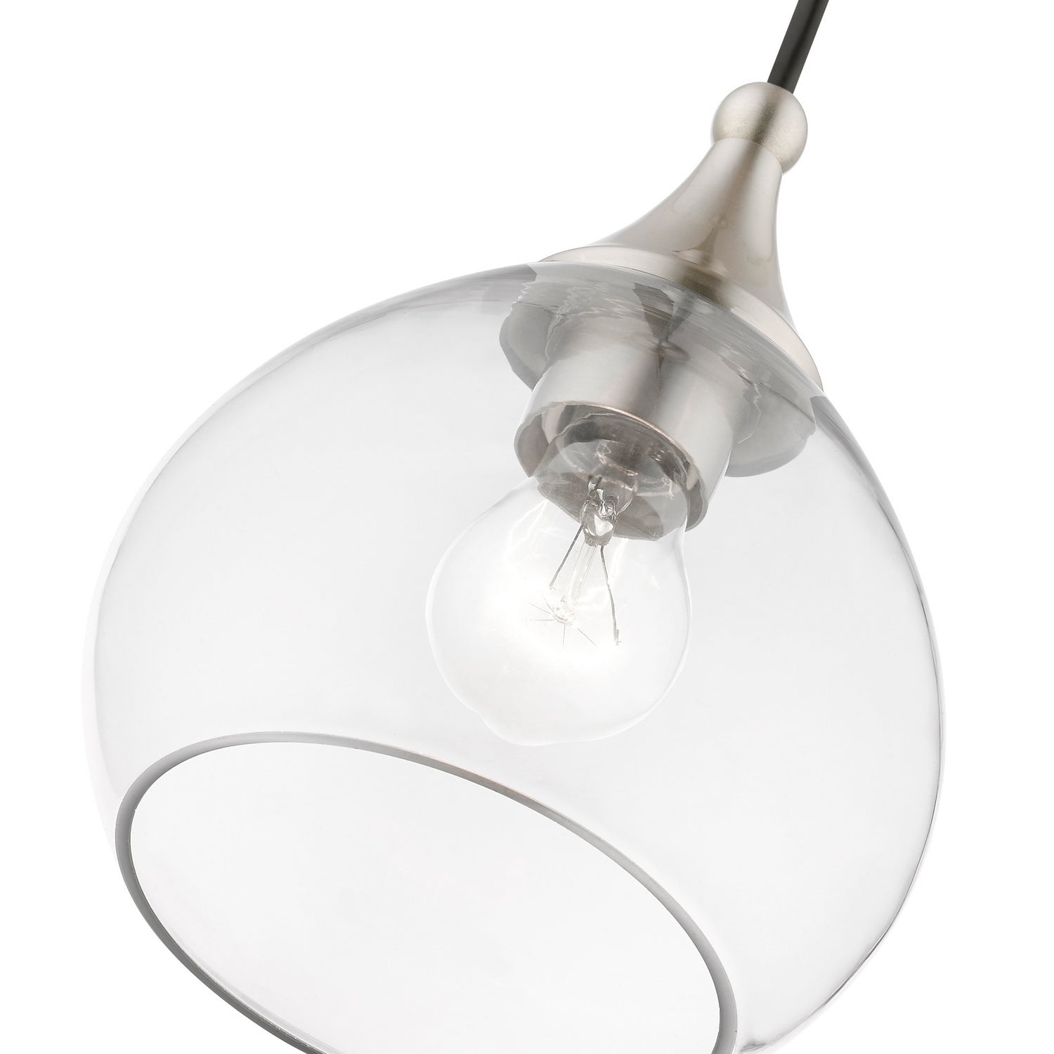 Livex Lighting - 46501-91 - One Light Mini Pendant - Catania - Brushed Nickel