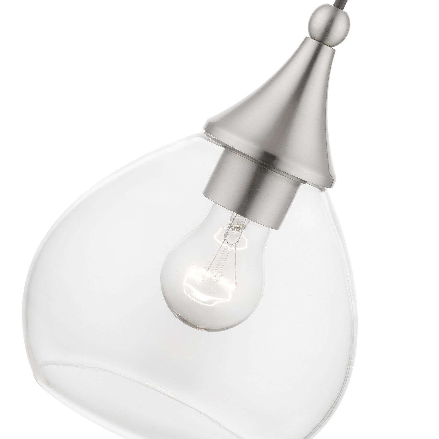 Livex Lighting - 46501-91 - One Light Mini Pendant - Catania - Brushed Nickel