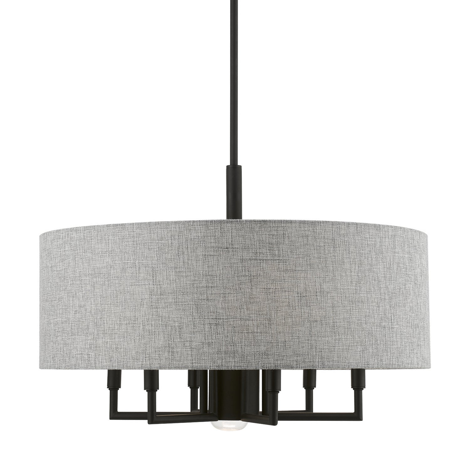 Livex Lighting - 46736-04 - Seven Light Chandelier - Dakota - Black