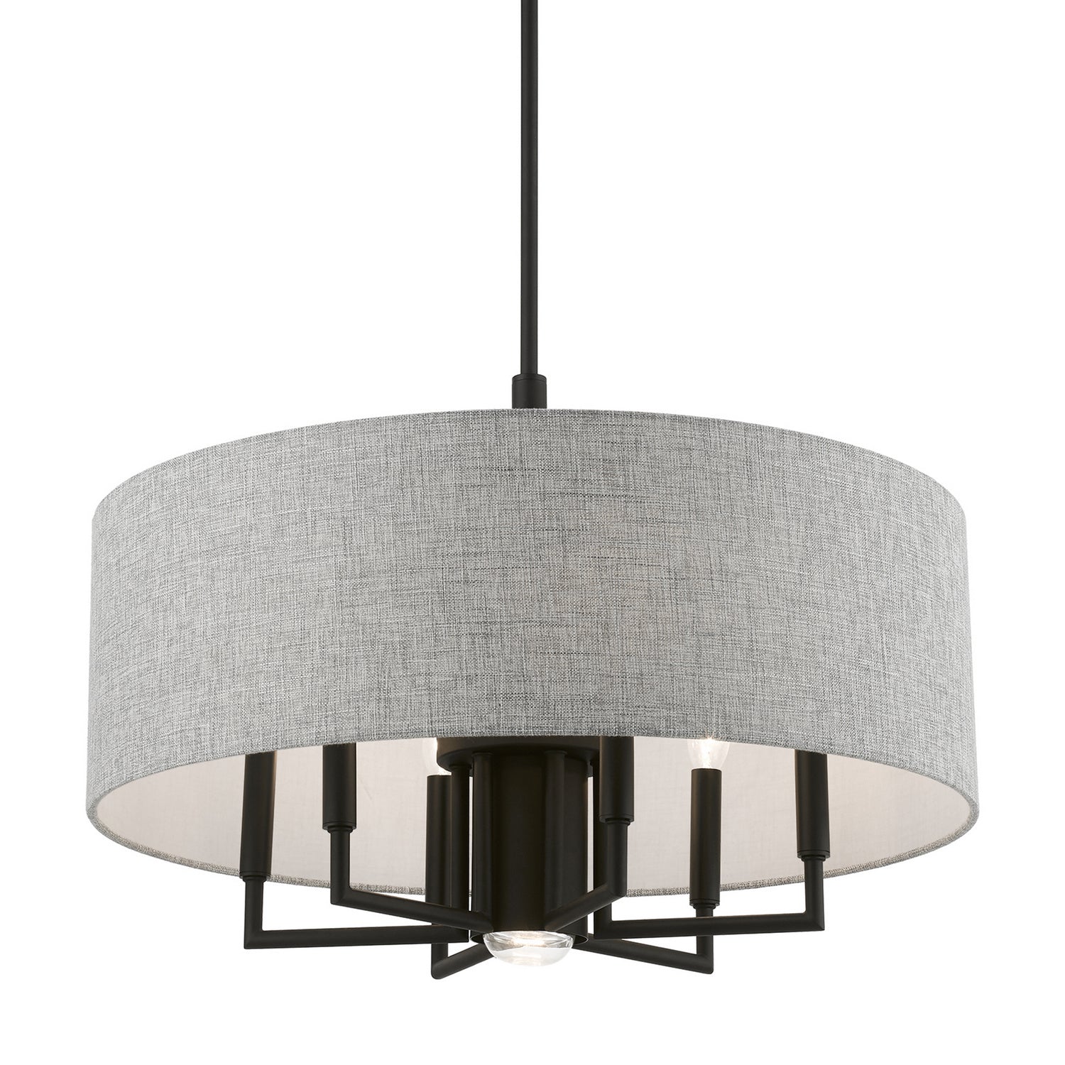 Livex Lighting - 46736-04 - Seven Light Chandelier - Dakota - Black