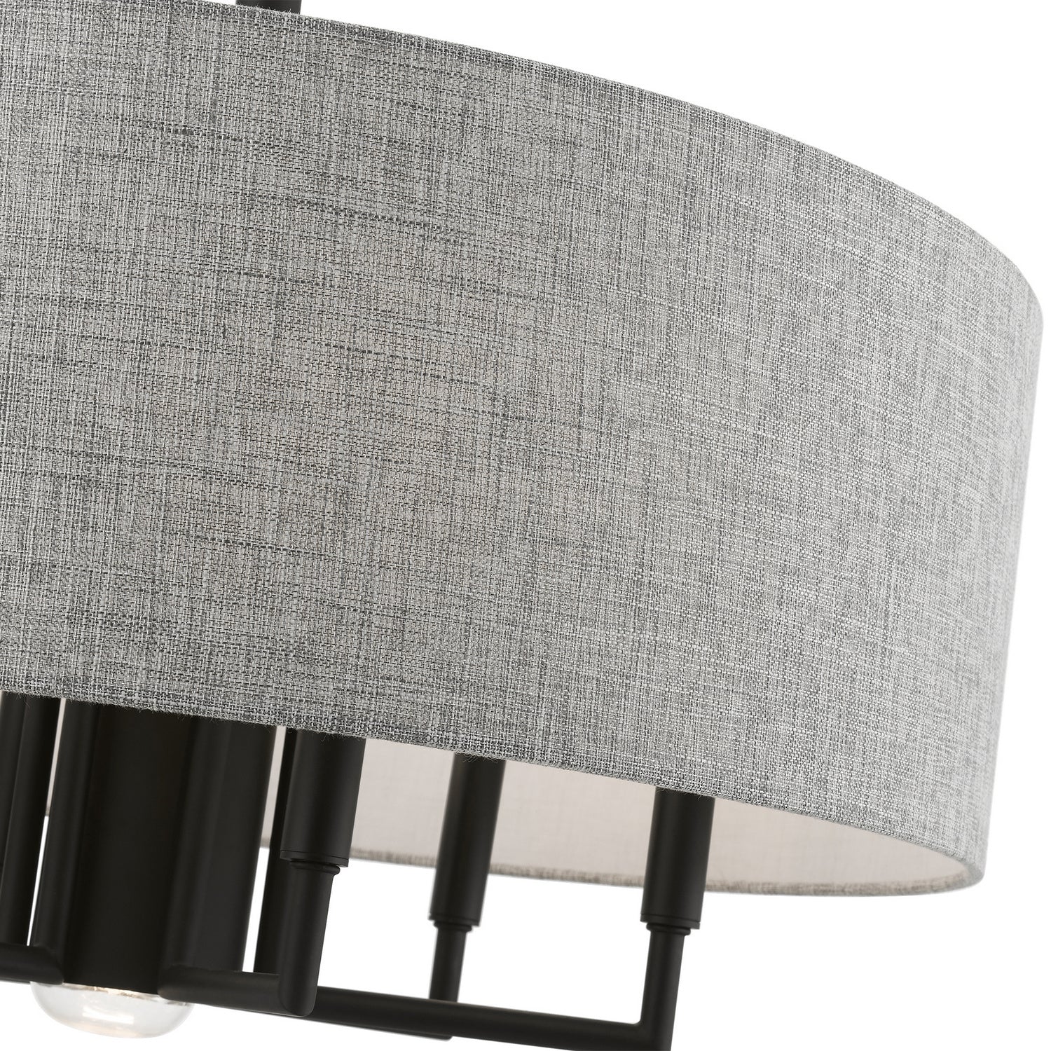 Livex Lighting - 46736-04 - Seven Light Chandelier - Dakota - Black