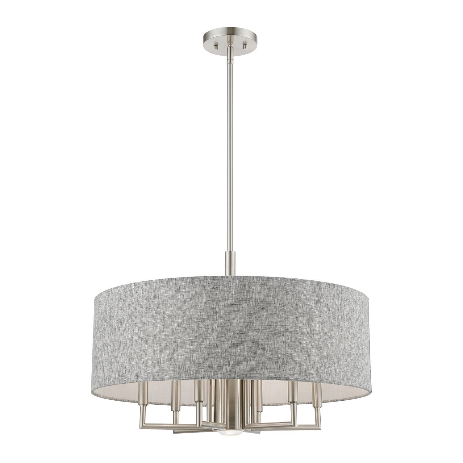 Livex Lighting - 46736-91 - Seven Light Chandelier - Dakota - Brushed Nickel