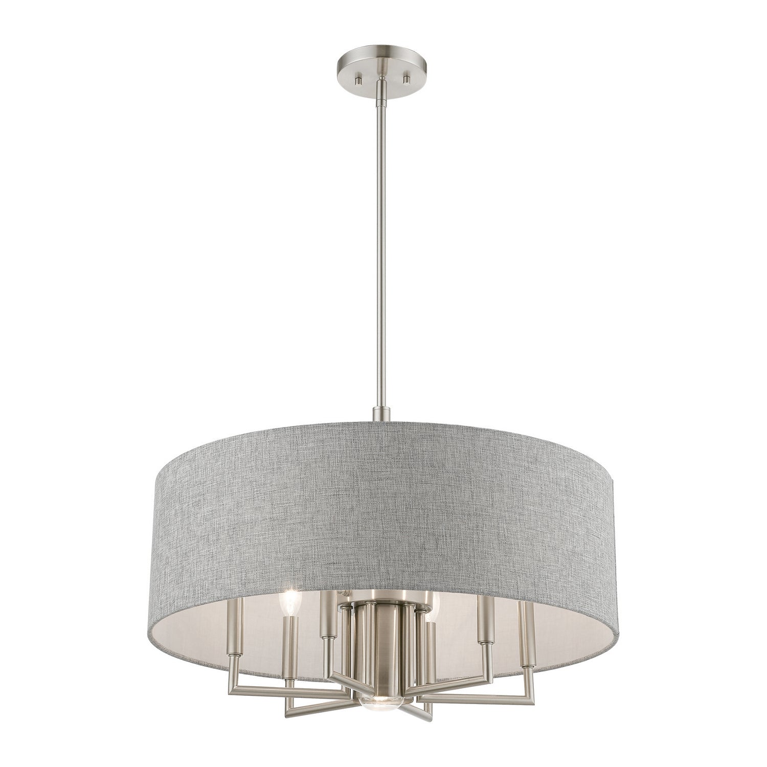 Livex Lighting - 46736-91 - Seven Light Chandelier - Dakota - Brushed Nickel