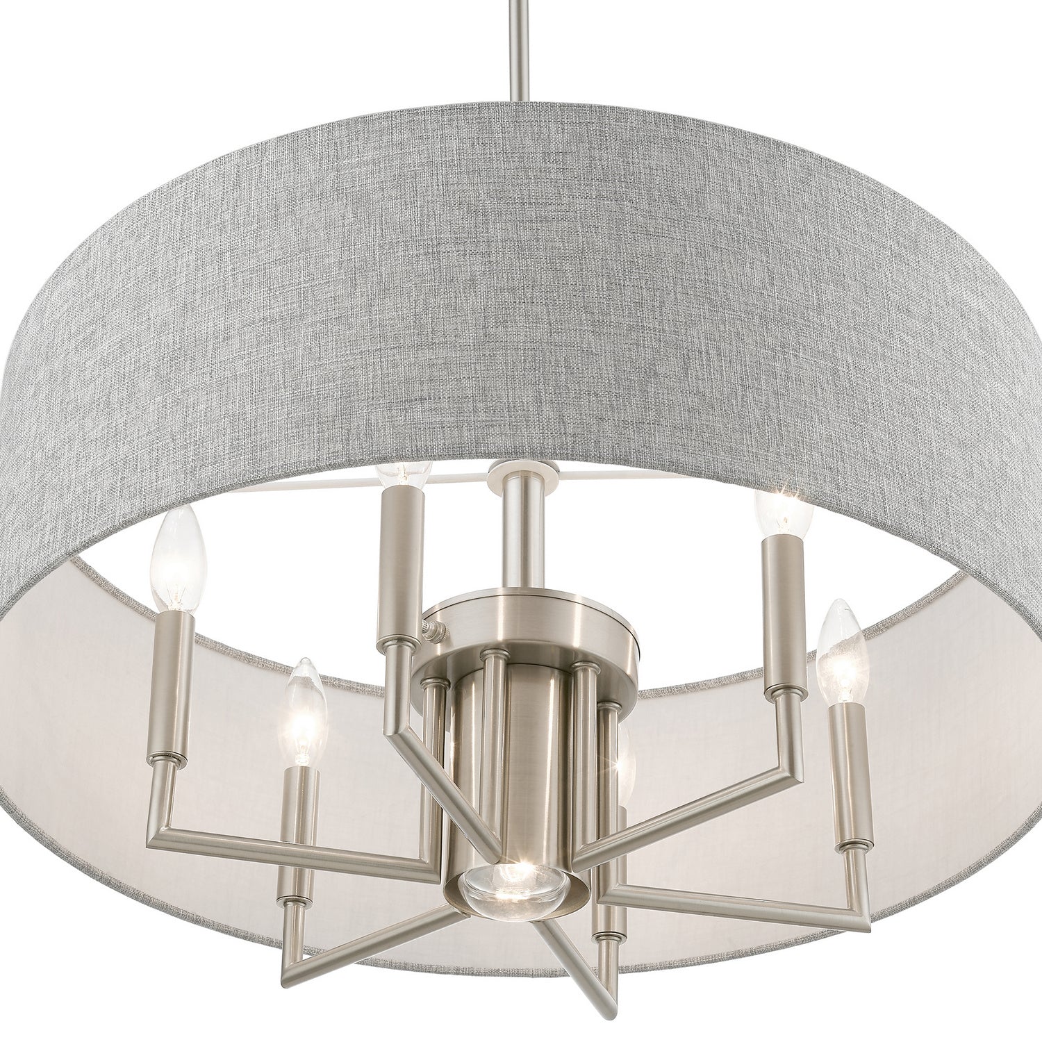 Livex Lighting - 46736-91 - Seven Light Chandelier - Dakota - Brushed Nickel