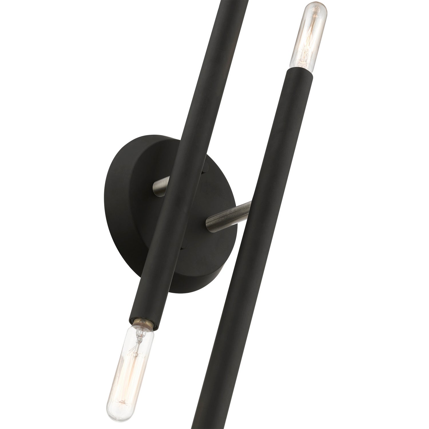 Livex Lighting - 46771-04 - Four Light Wall Sconce - Soho - Black w/Brushed Nickel