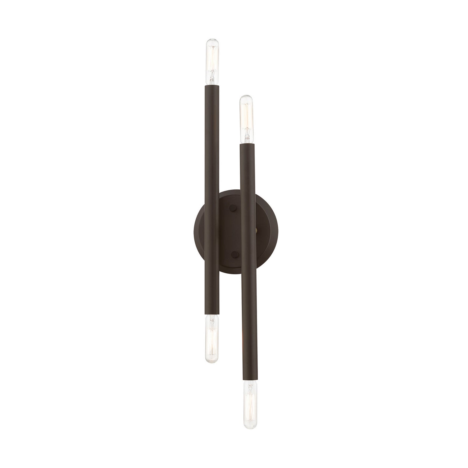 Livex Lighting - 46771-07 - Four Light Wall Sconce - Soho - Bronze w/Antique Brass