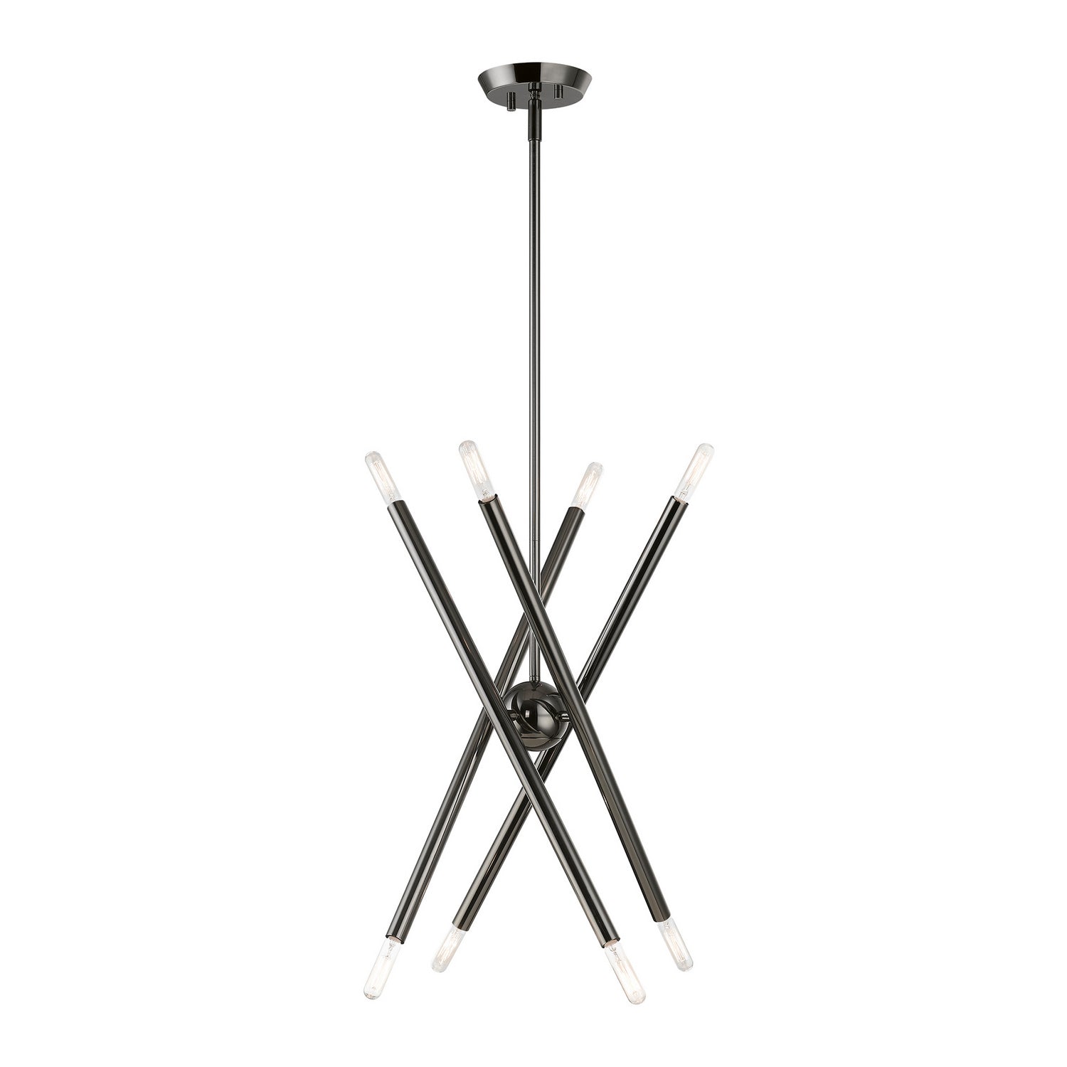 Livex Lighting - 46774-46 - Eight Light Chandelier - Soho - Black Chrome