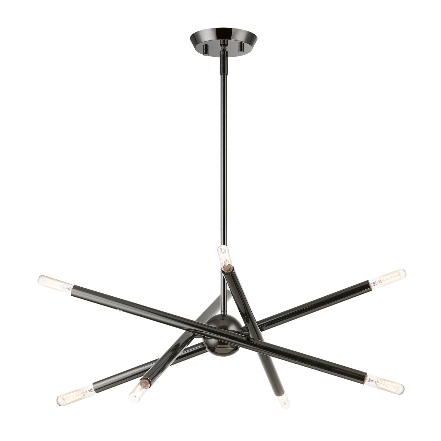 Livex Lighting - 46774-46 - Eight Light Chandelier - Soho - Black Chrome