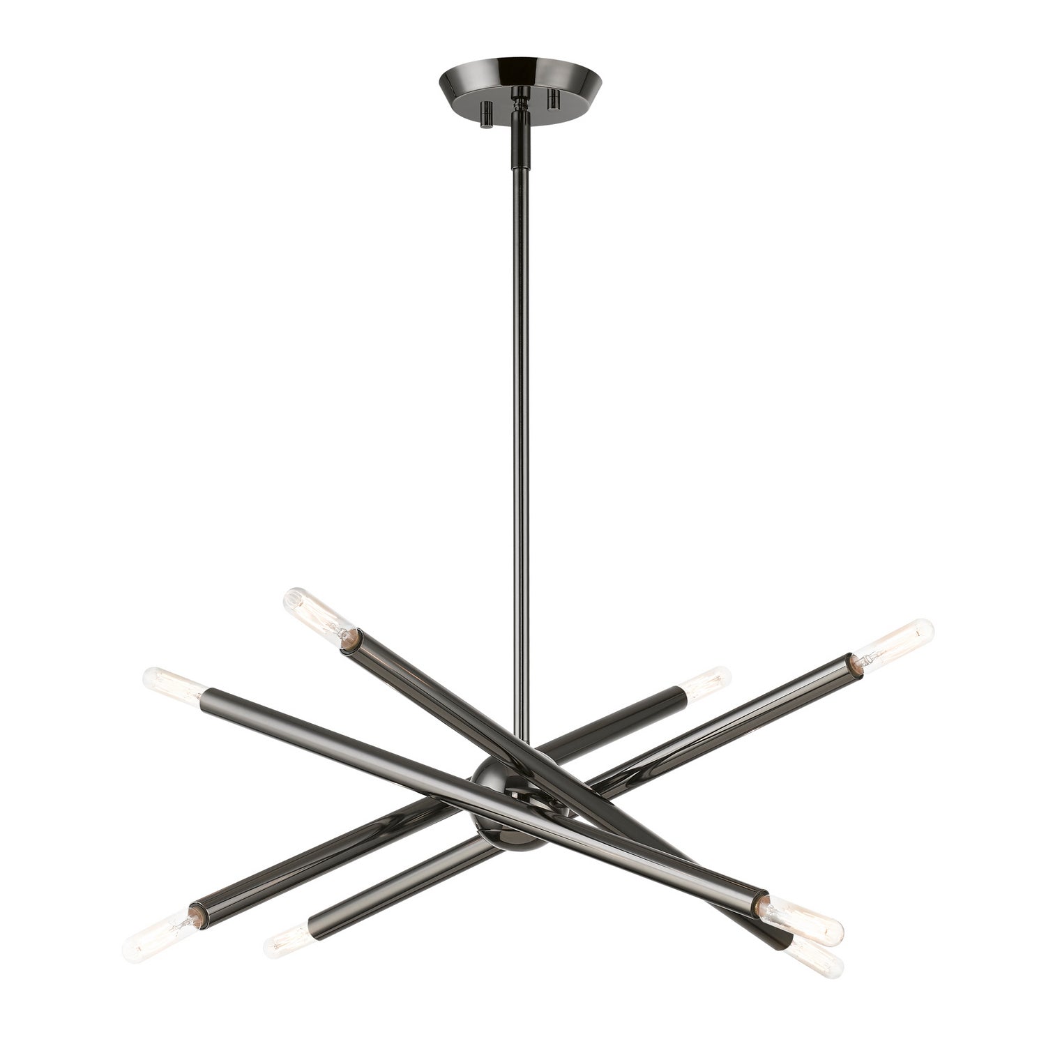 Livex Lighting - 46774-46 - Eight Light Chandelier - Soho - Black Chrome