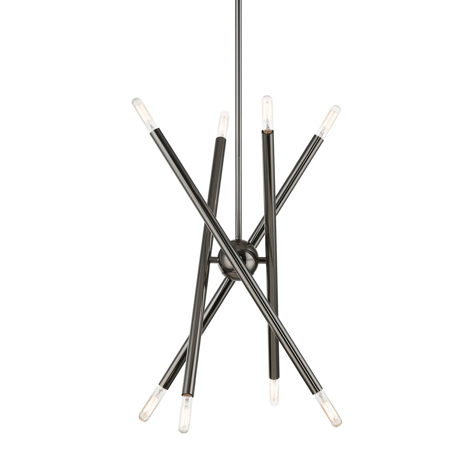 Livex Lighting - 46774-46 - Eight Light Chandelier - Soho - Black Chrome