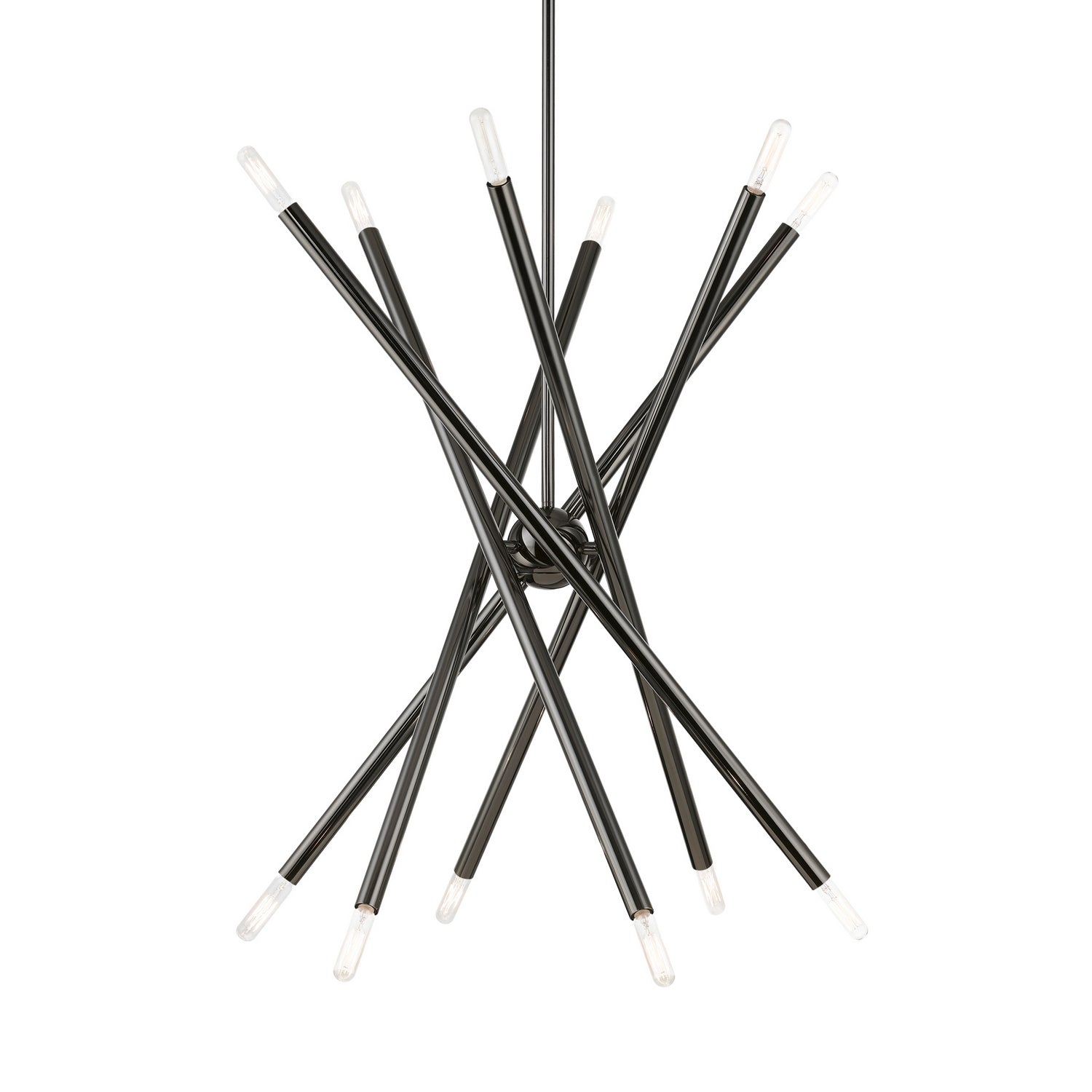 Livex Lighting - 46776-46 - 12 Light Chandelier - Soho - Black Chrome