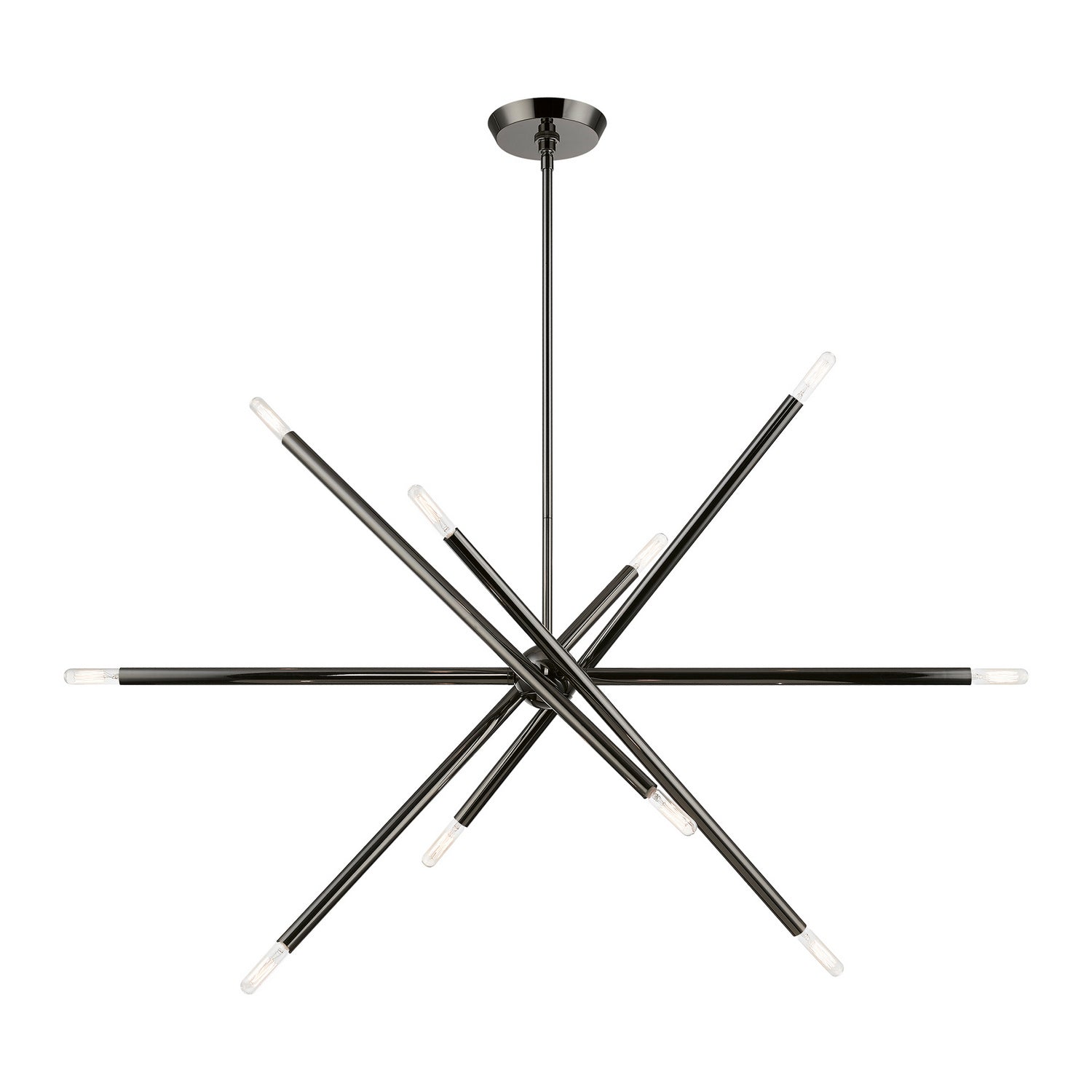 Livex Lighting - 46777-46 - Ten Light Linear Chandelier - Soho - Black Chrome