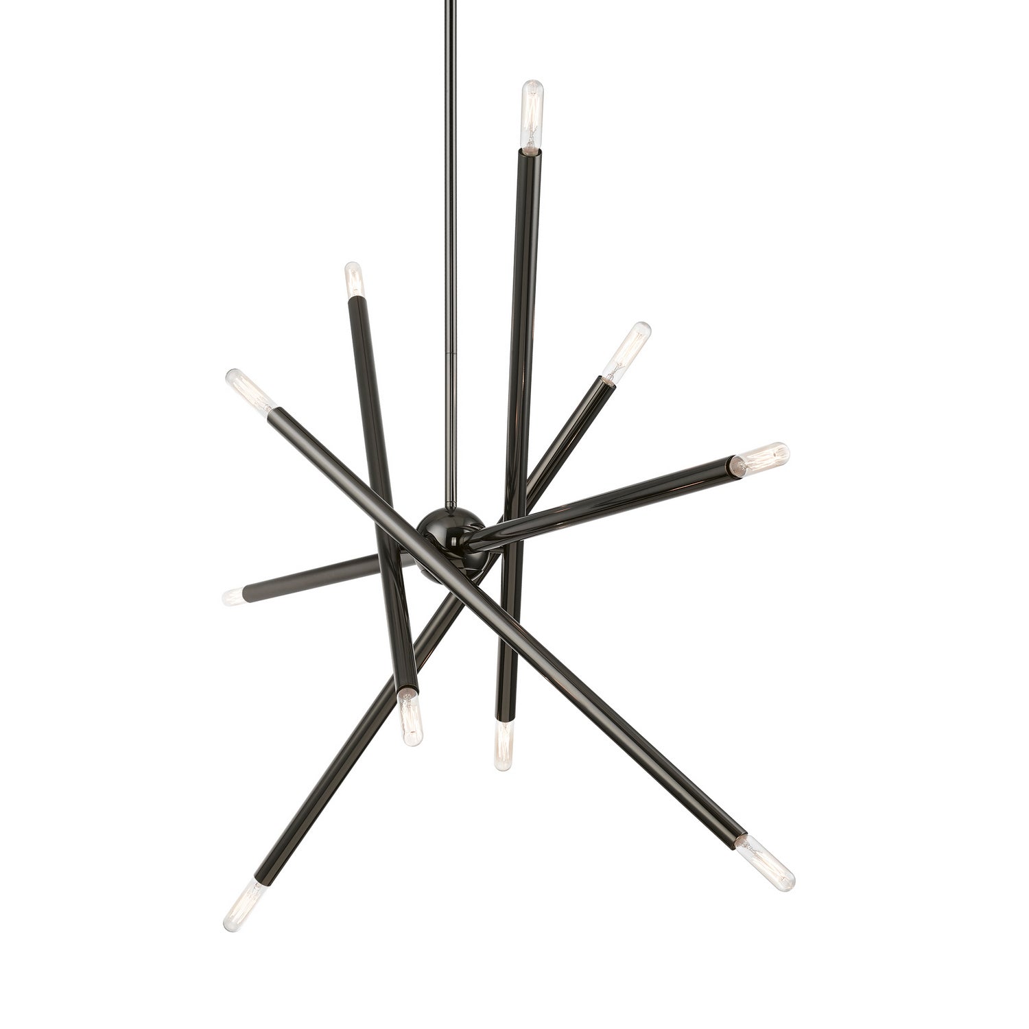 Livex Lighting - 46777-46 - Ten Light Linear Chandelier - Soho - Black Chrome