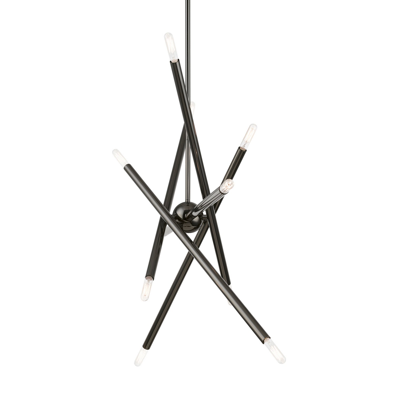 Livex Lighting - 46777-46 - Ten Light Linear Chandelier - Soho - Black Chrome
