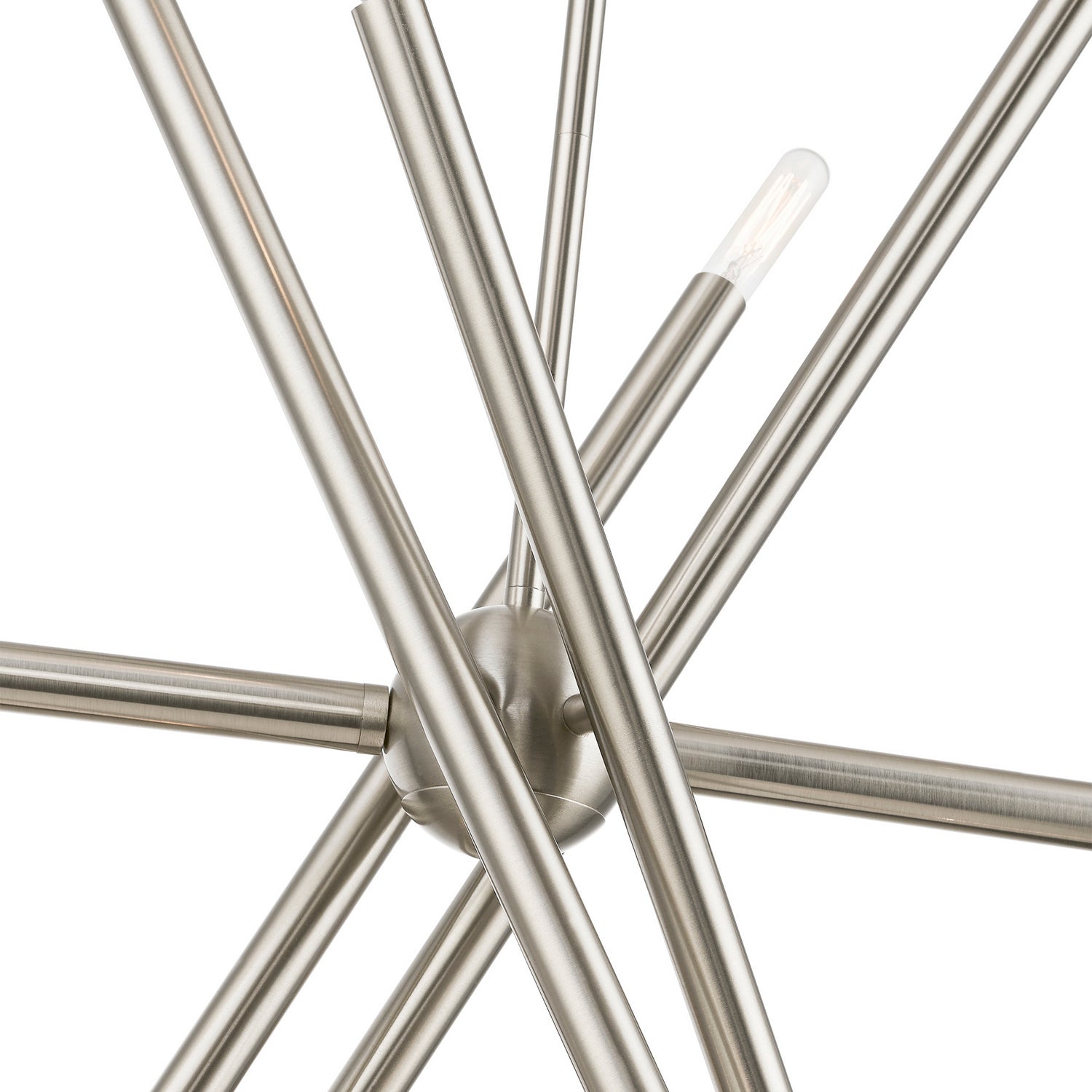 Livex Lighting - 46777-91 - Ten Light Linear Chandelier - Soho - Brushed Nickel