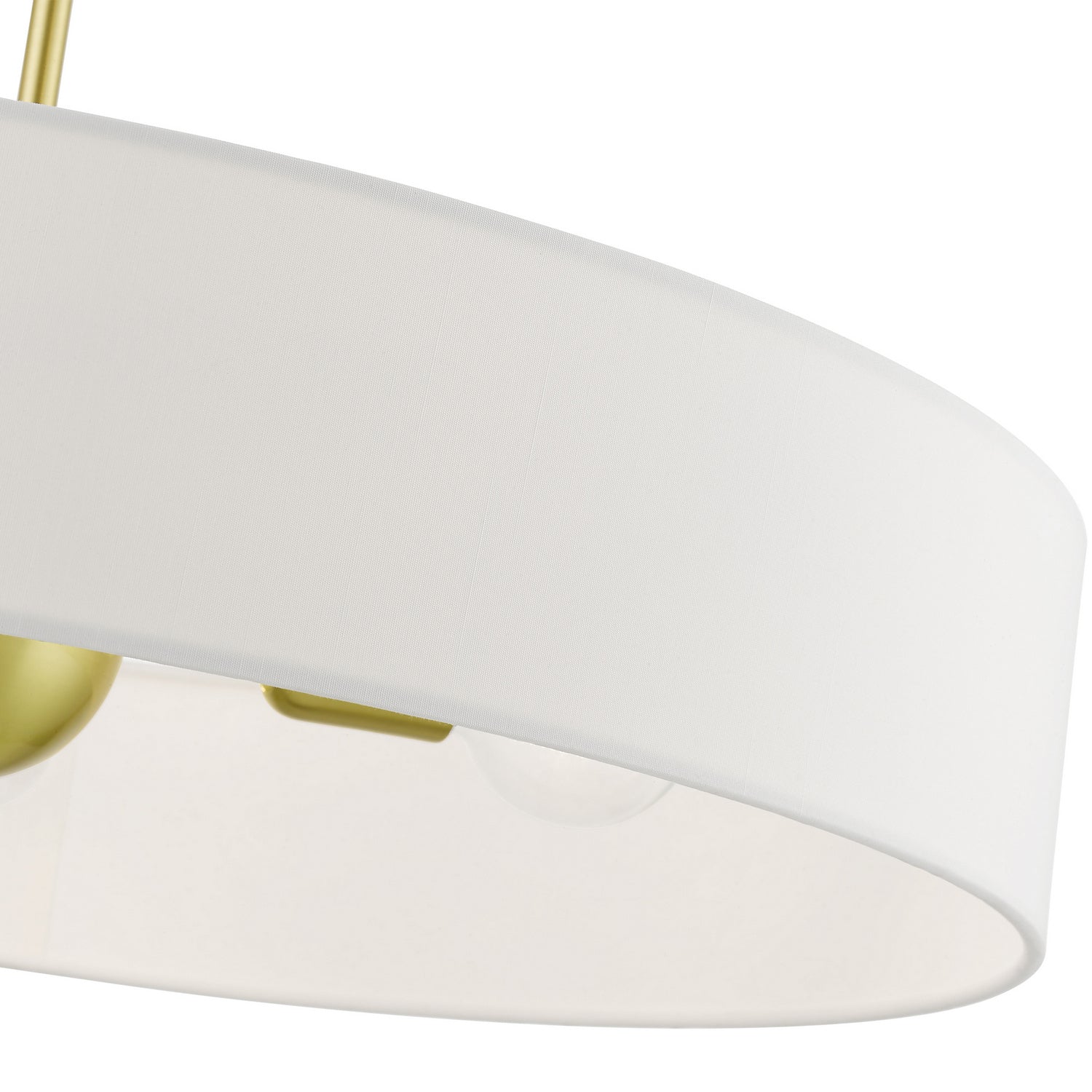 Livex Lighting - 46925-12 - Five Light Pendant - Venlo - Satin Brass w/Shiny White