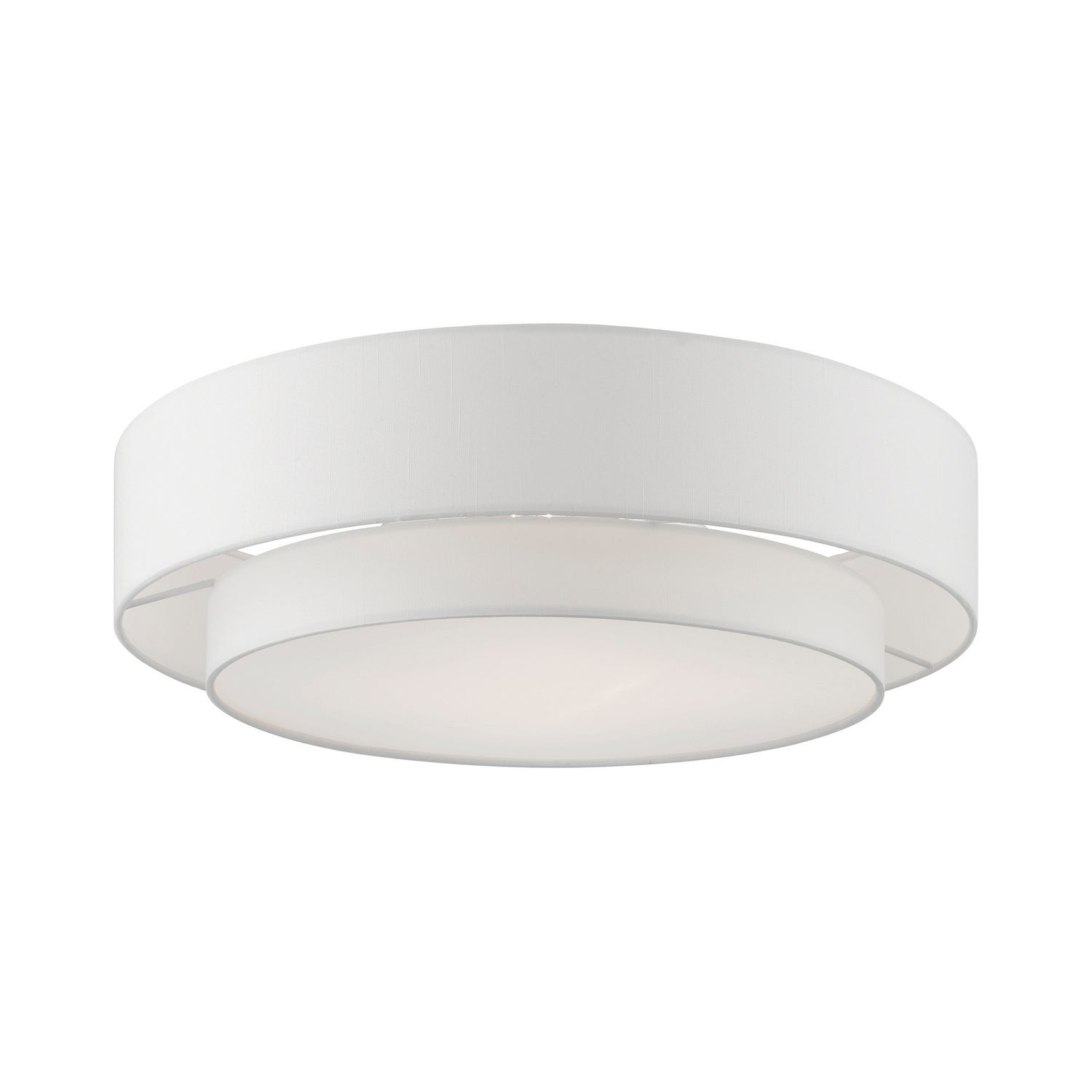 Livex Lighting - 47155-91 - Four Light Semi-Flush Mount - Meridian - Brushed Nickel