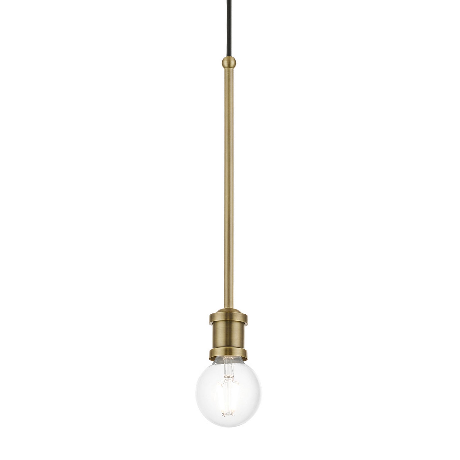 Livex Lighting - 47161-01 - One Light Pendant - Lansdale - Antique Brass